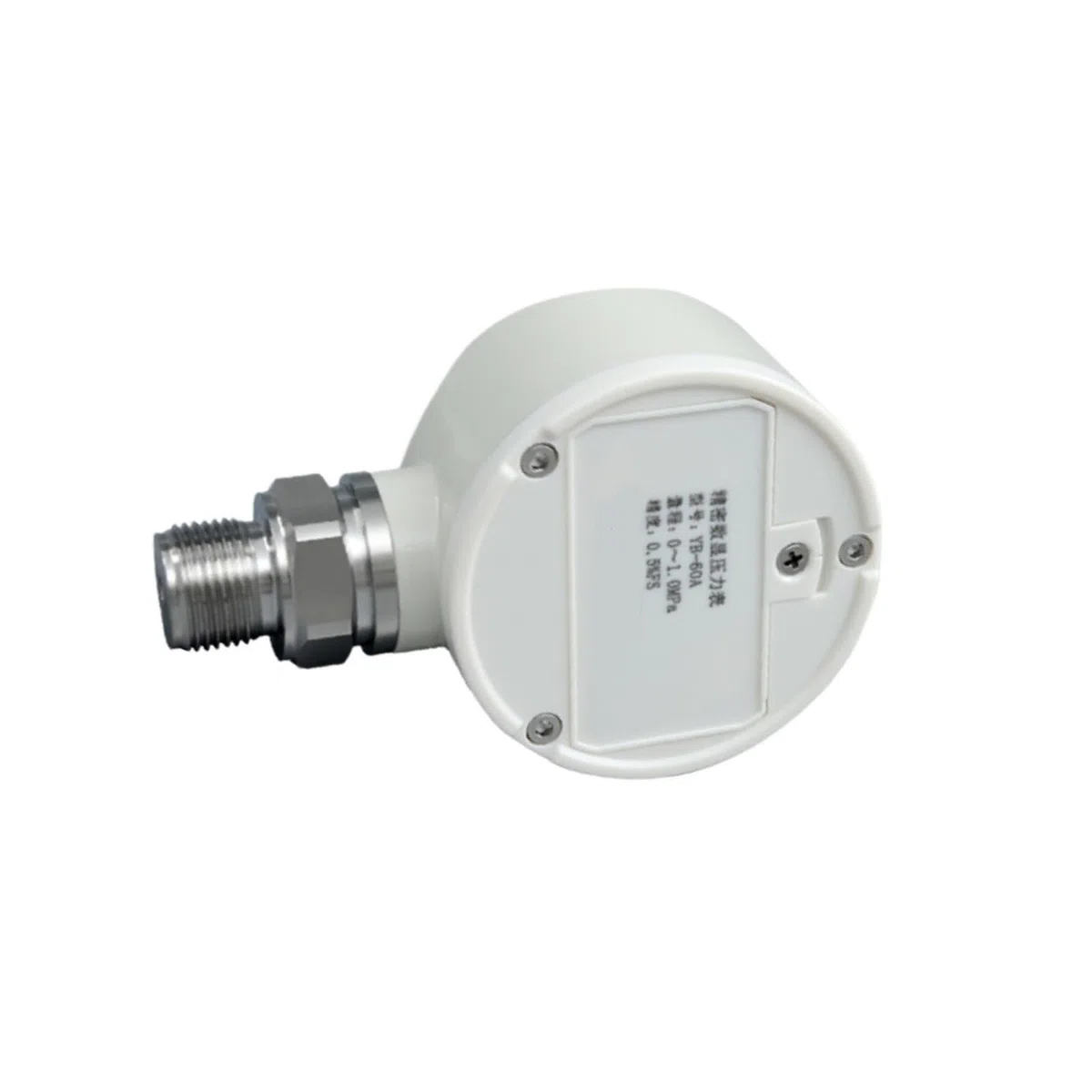 ‌Digitales Manometer aus Edelstahl, YB60A Präzisionsmanometer 60 mm NPT1/2 −100 kPa ~ 100 MPa(0-300kPa)