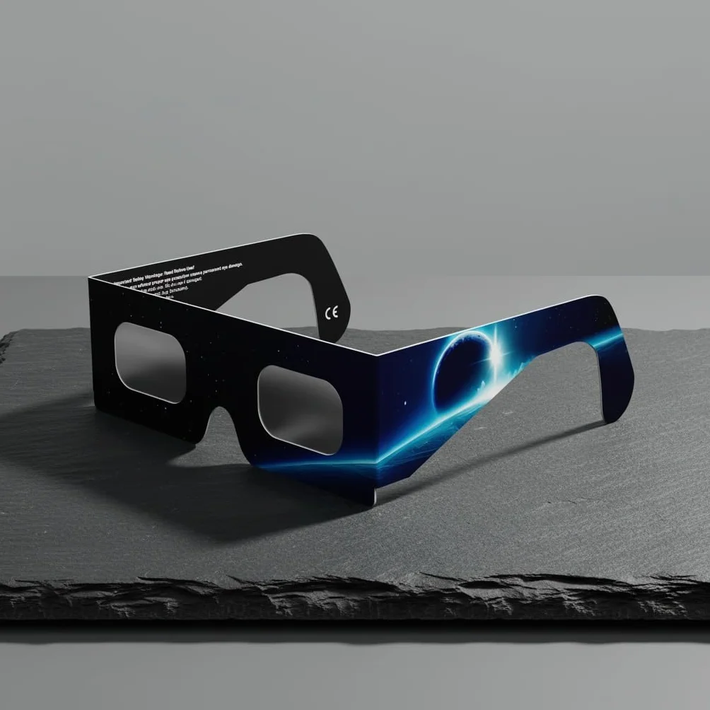 Absolute Eclipse Sonnenfinsternis Brille Astronomie 2026 zum Sehen der Sonnenfinsternis - ISO 12312-2 CE Zertifiziert - 50er Pack Veranstaltungen - Design Orbiter - EU Hersteller Anerkannt AAS
