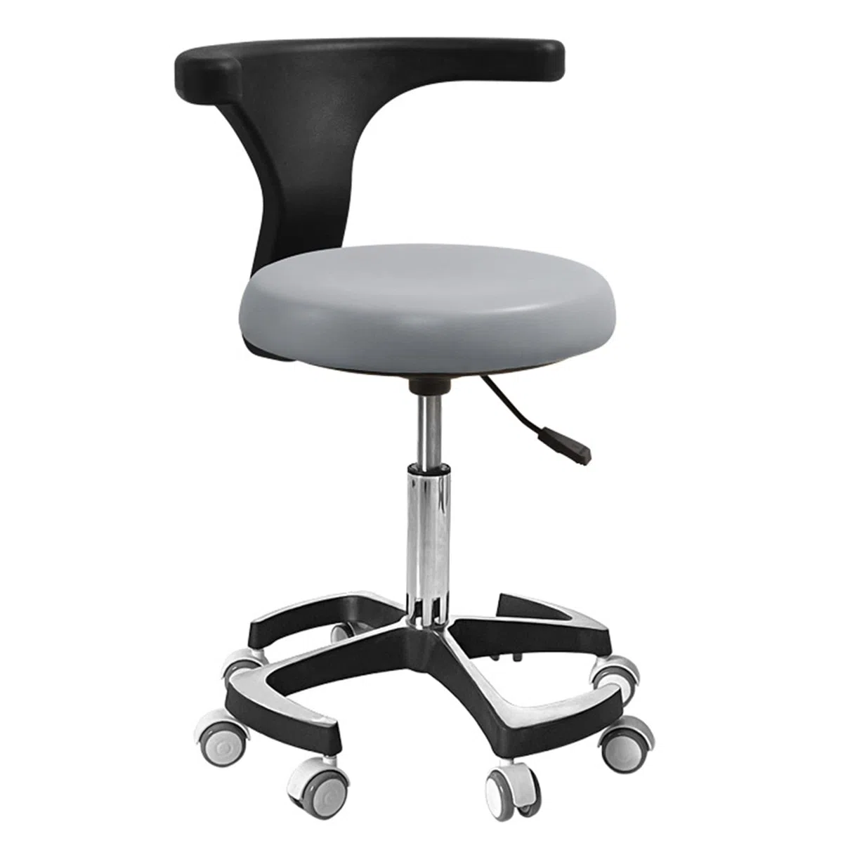 SFKLYU Assistent Zahnarzt Arztstuhl Dental Hocker Mit Rückenlehne Höhenverstellbar Für Office Medical Dentist Shop Lab Beauty Salon,A5