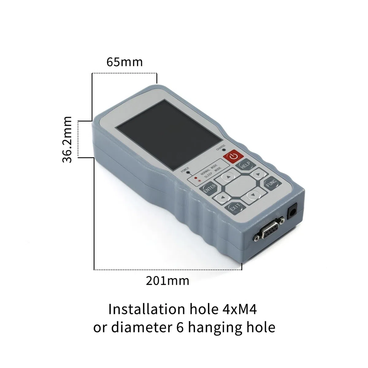 Digitales Kraftmessgerät mit Wägezellensensor, Testgewicht, Druck, Push-Pull-Messgerät, Peak-/Track-Modus-Test Zuverlässige Daten(0-50KG Force Gauge)