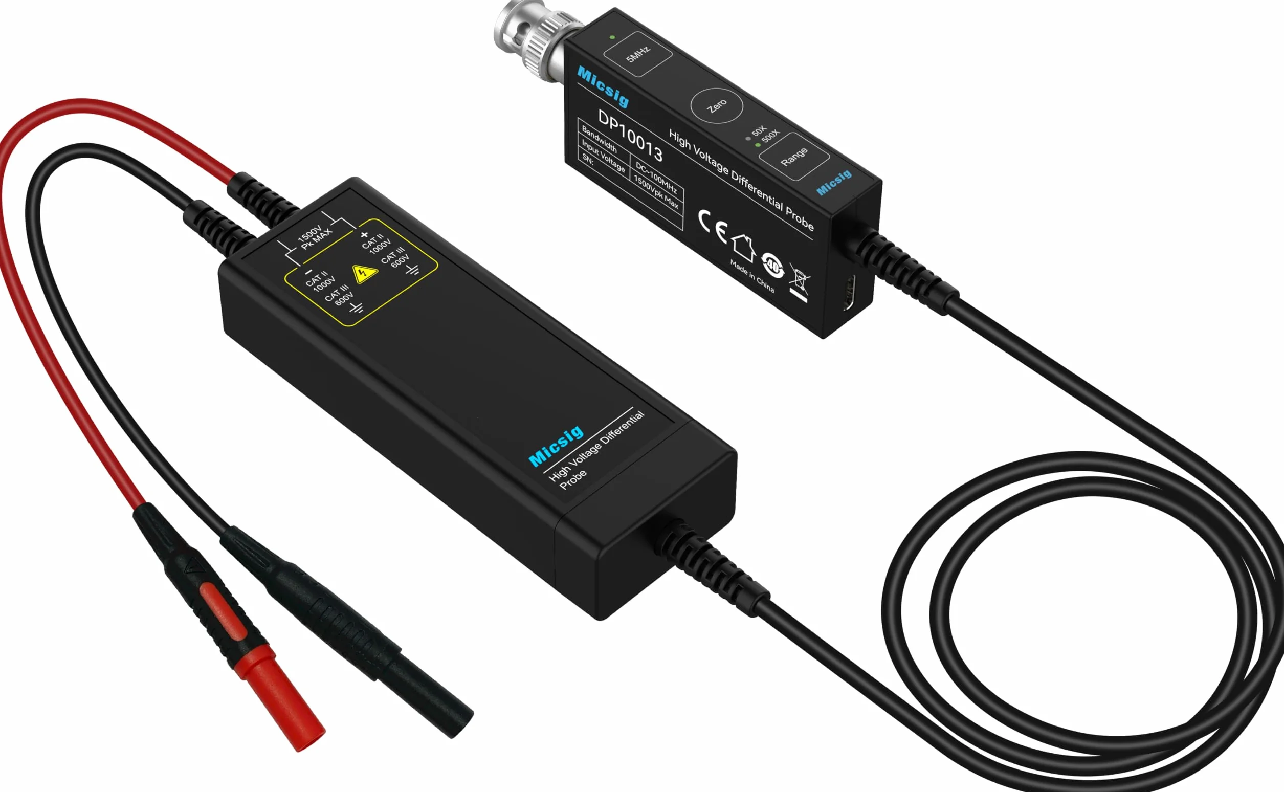 Micsig oscilloscope Votagle Probe DP20003/DP10007/DP10013 kann mit jedem Feuer des Oszilloskops verwendet werden,Easy selbstkalibrierung,Powered by USB Ausgang (DC 5V) (DP10007)
