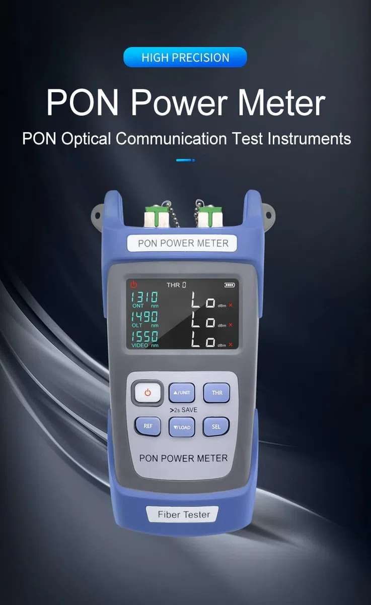 TM581 PON Power Meter SC/APC Glasfaser-Tester ONT/OLT 1310nm/1490nm/1550nm für Anwendung und Betrieb und Wartung von Glasfasernetzwerken