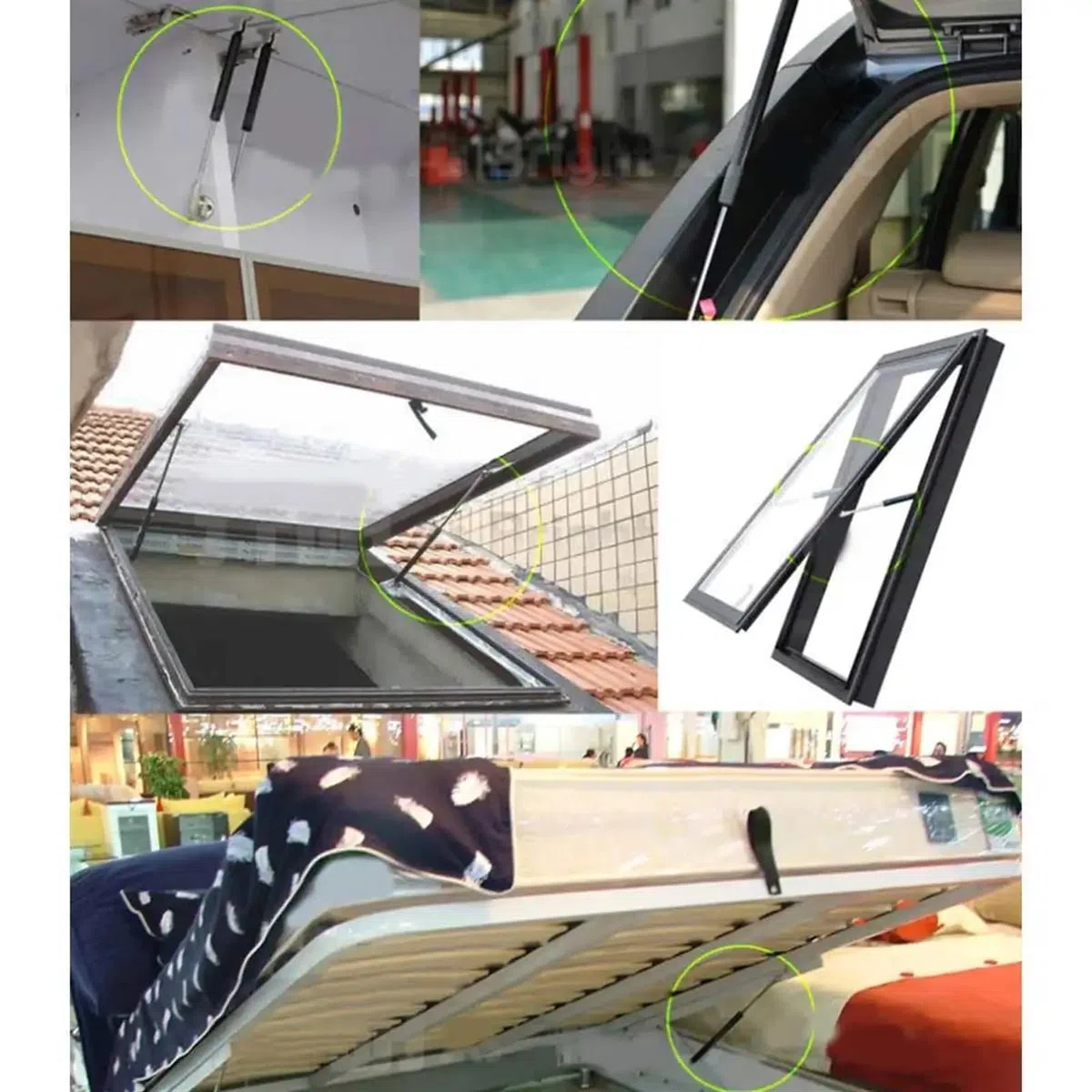 Gasdruckfeder 800 Mm 1 Stück 250 N Auto-Gasdruckfedern Gasfeder Haubenstützstange Stoßhebevorrichtung Für Wohnmobil, Bett, Fenster, Bus, Wohnwagen Gasfeder Dämpfer Motorhaube