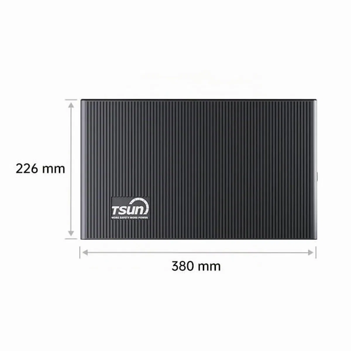 TSUN SOLARCAN TSOL-DCU2000Lite 2 kWh DC Solarspeicher LiFePO4, IP65, 2400 W PV Eingang, DC-gekuppelte Batterie für Balkon, Dach & Haus, Solarakku
