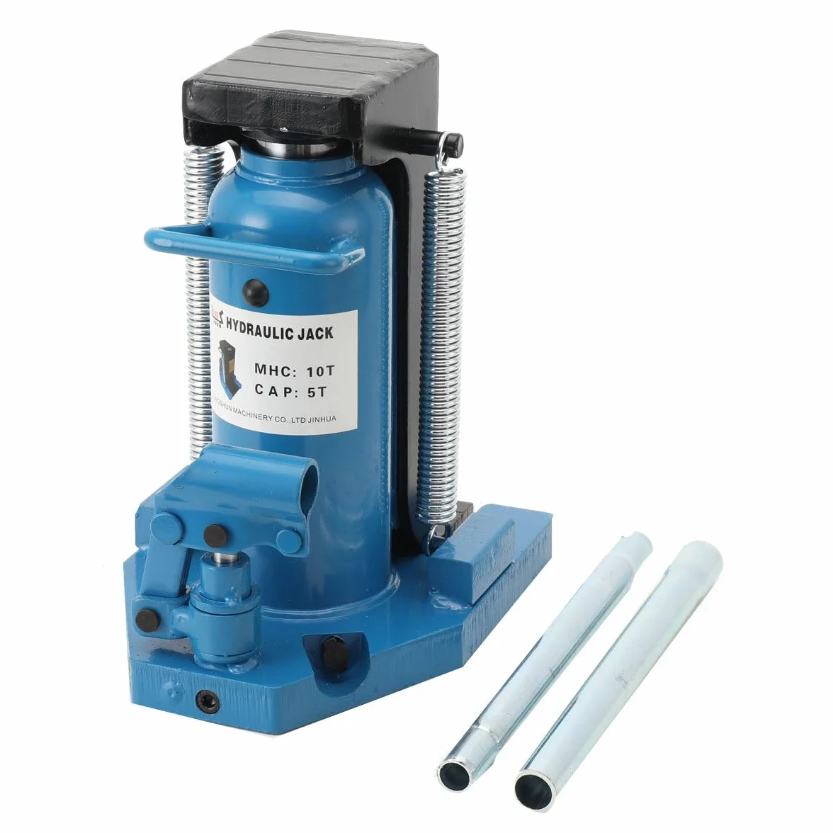 Wagenheber Hydraulisch Hydraulikheber 10T Oben Maschinenheber 5T Zehenkapazität Wagenhebewerkzeug Stempelheber Maschinenheber Schwerlastheber