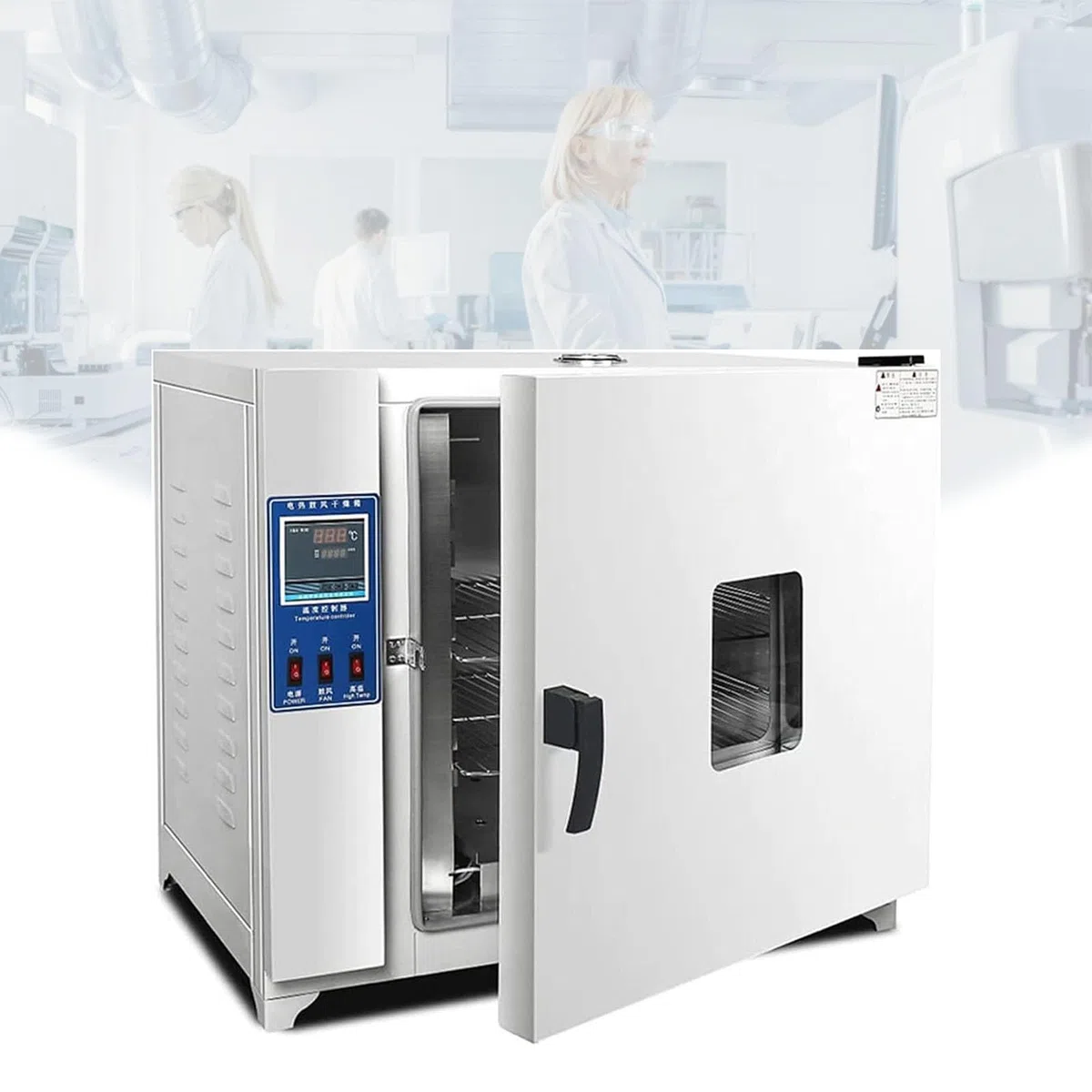 Labortrockenschrank aus Edelstahl mit konstanter Temperatur, geräuscharm, Stahlplatte(Stainless steel inner liner,43L)