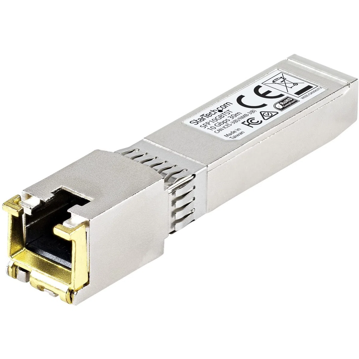 StarTech MSA Unkodiertes SFP+-Modul, 10GBASE-T, RJ-45 30m | Kupfer SFP+ RJ45, Netzwerk Transceiver Modul, Hot-Swap-fähig, Für Switches und Router, 10GbE Konnektivität