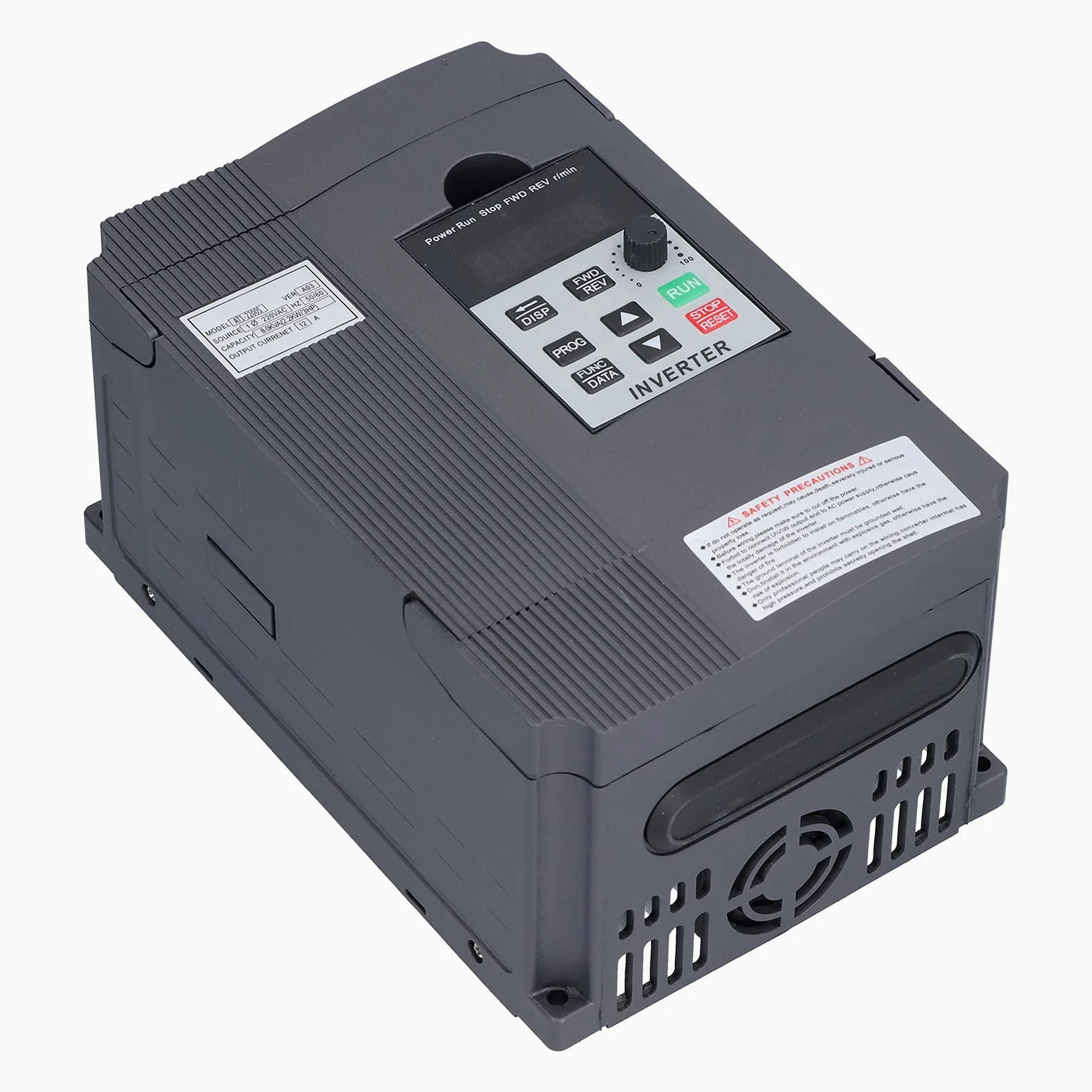 Frequenzumrichter VFD 2.2KW 220V Einphasen Universal Frequenzumwandler zur Steuerung der Motordrehzahl