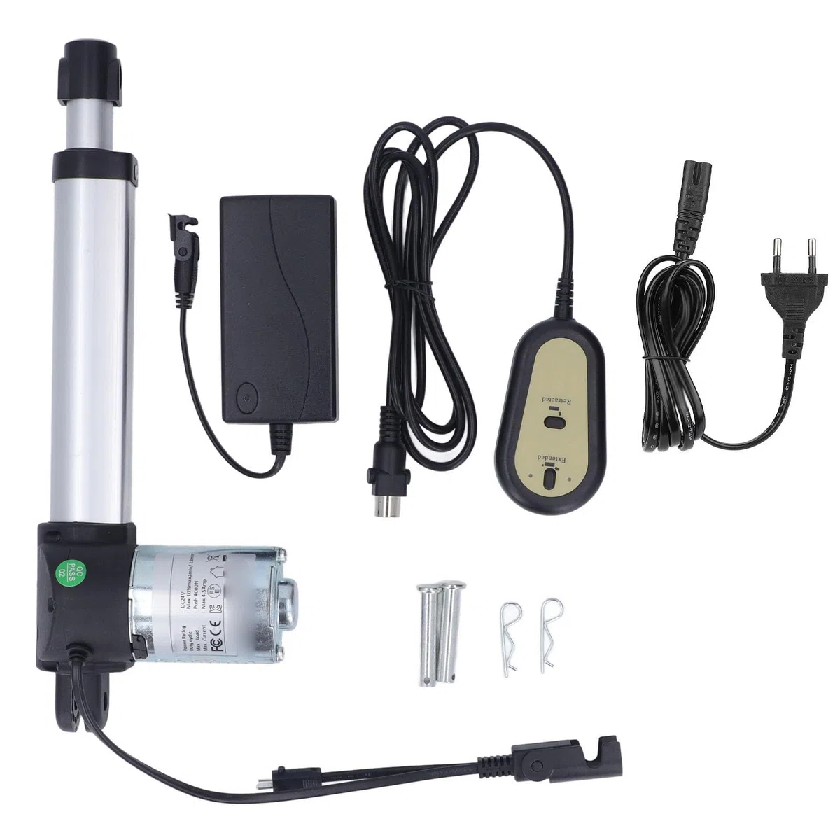 DC 24V Linearantrieb, Ausziehbarer Elektrischer Linearantrieb für Medizinische Geräte (EU-Stecker 100-240 V)