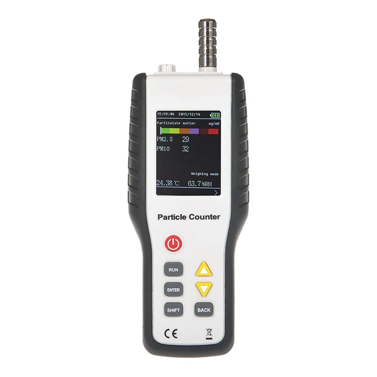 Gaswarngerät, 9600 Partikelzähler-Luftqualitätsdetektor zur Überwachung des PM 2.5-Monitors