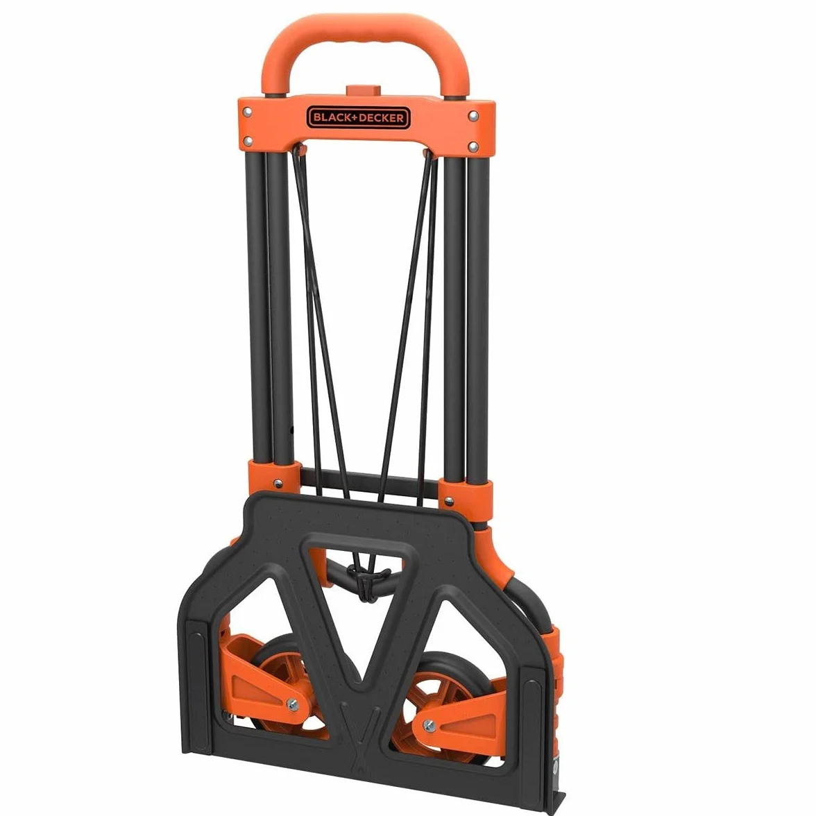 BLACK+DECKER Faltbare Sackkarre BXWT-H200 - Zusammenklappbarer Transportwagen - Mähwagen - Leichtgewicht - 65 Kilo Nutzlast
