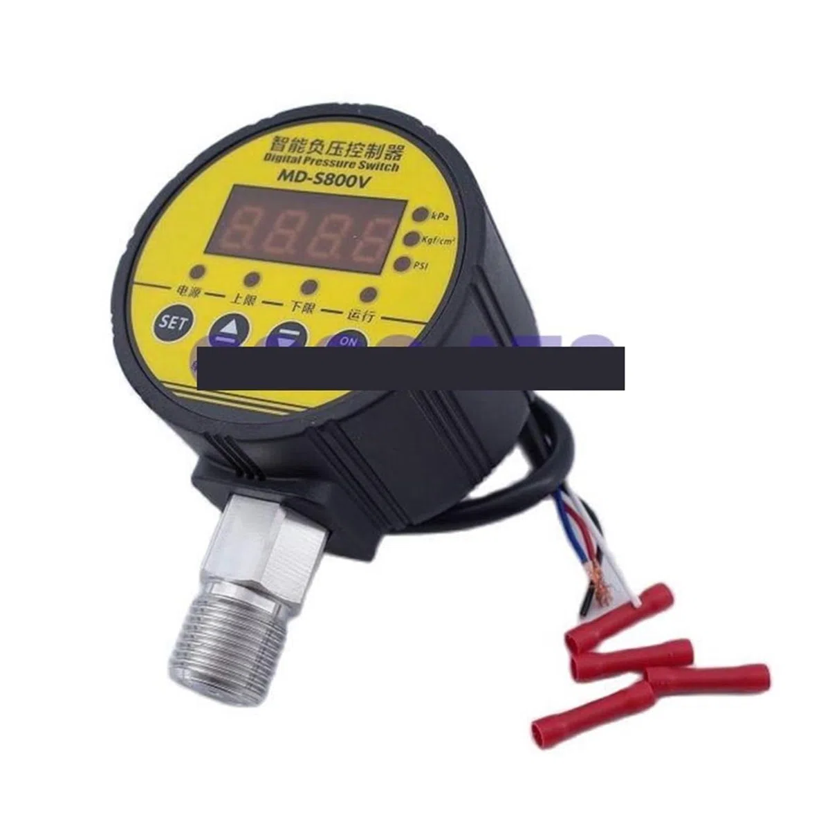Druckregler, MD-S910 Intellinter Druckregler, elektronischer digitaler Manometer-Luftkompressorschalter, Wasserdruck-Vakuummeter(0-40MPA 400KG)