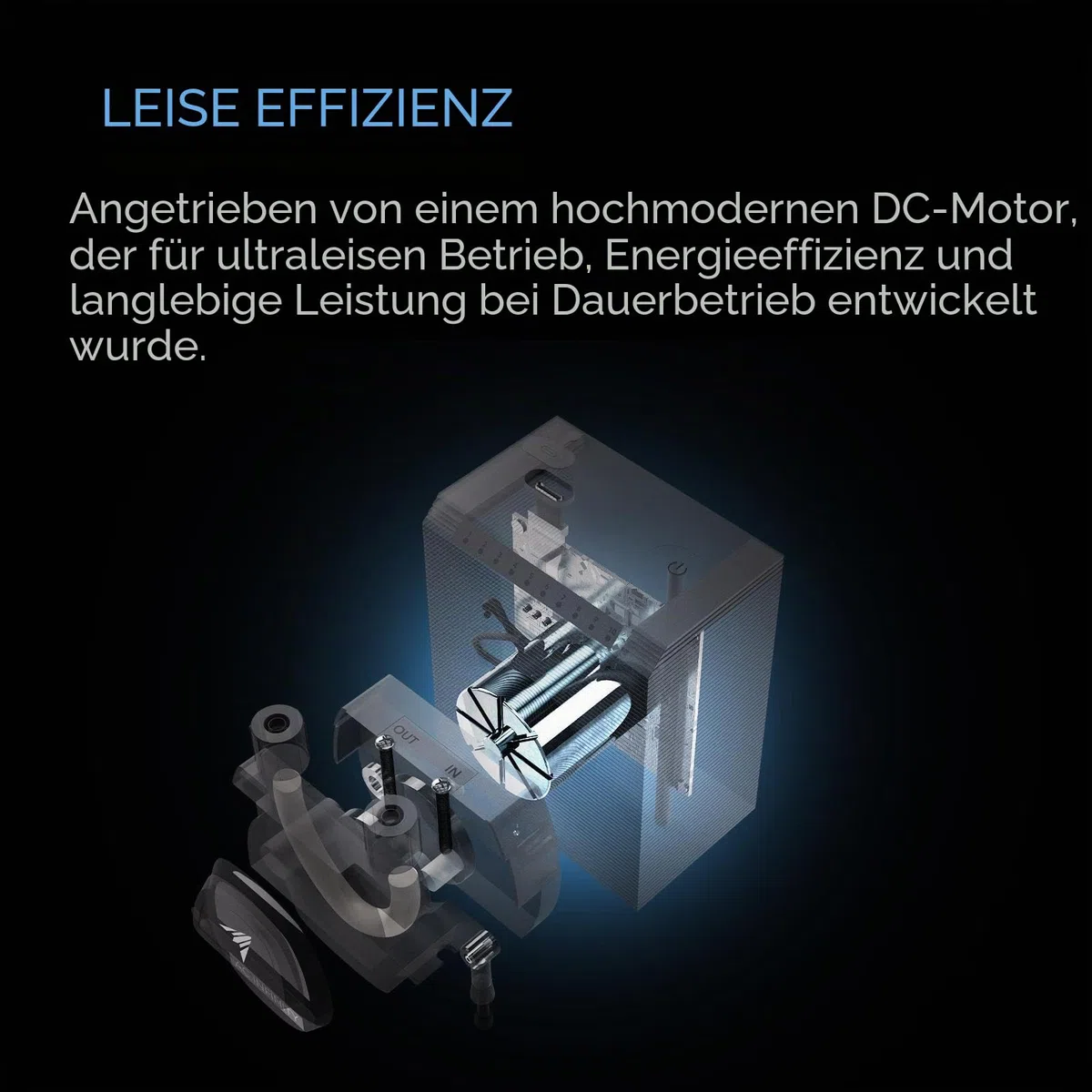 AC Infinity Peristaltische Dosierpumpe, 10-stufige Steuerung mit einstellbarer Durchflussrate von 21–210 ml/min, Rollerpumpe für Hydroponik, Aquarien, wissenschaftliche Labore