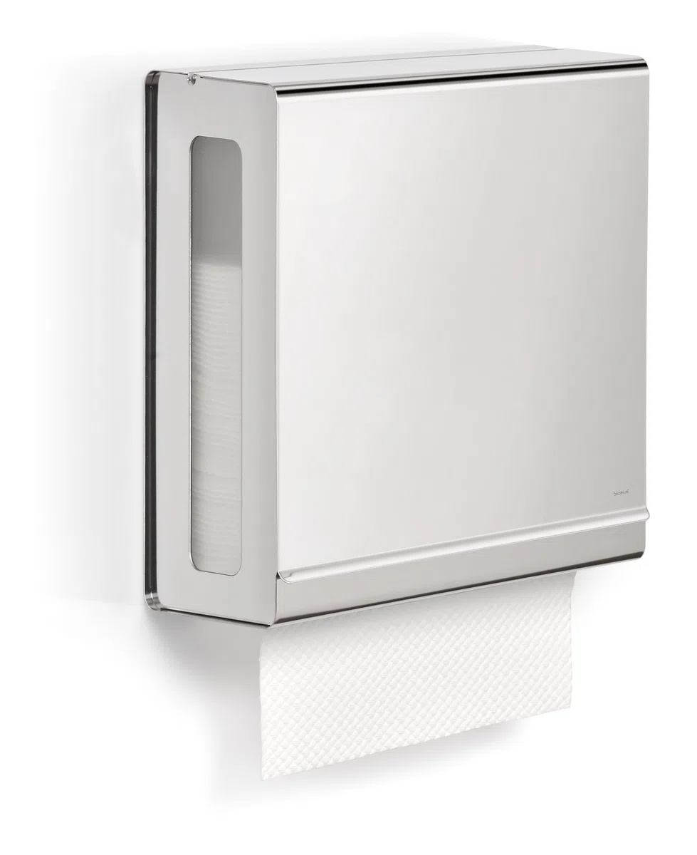 blomus -NEXIO- Papiertuchspender aus poliertem Edelstahl, 30 x 27 x 13 cm, Edelstahl