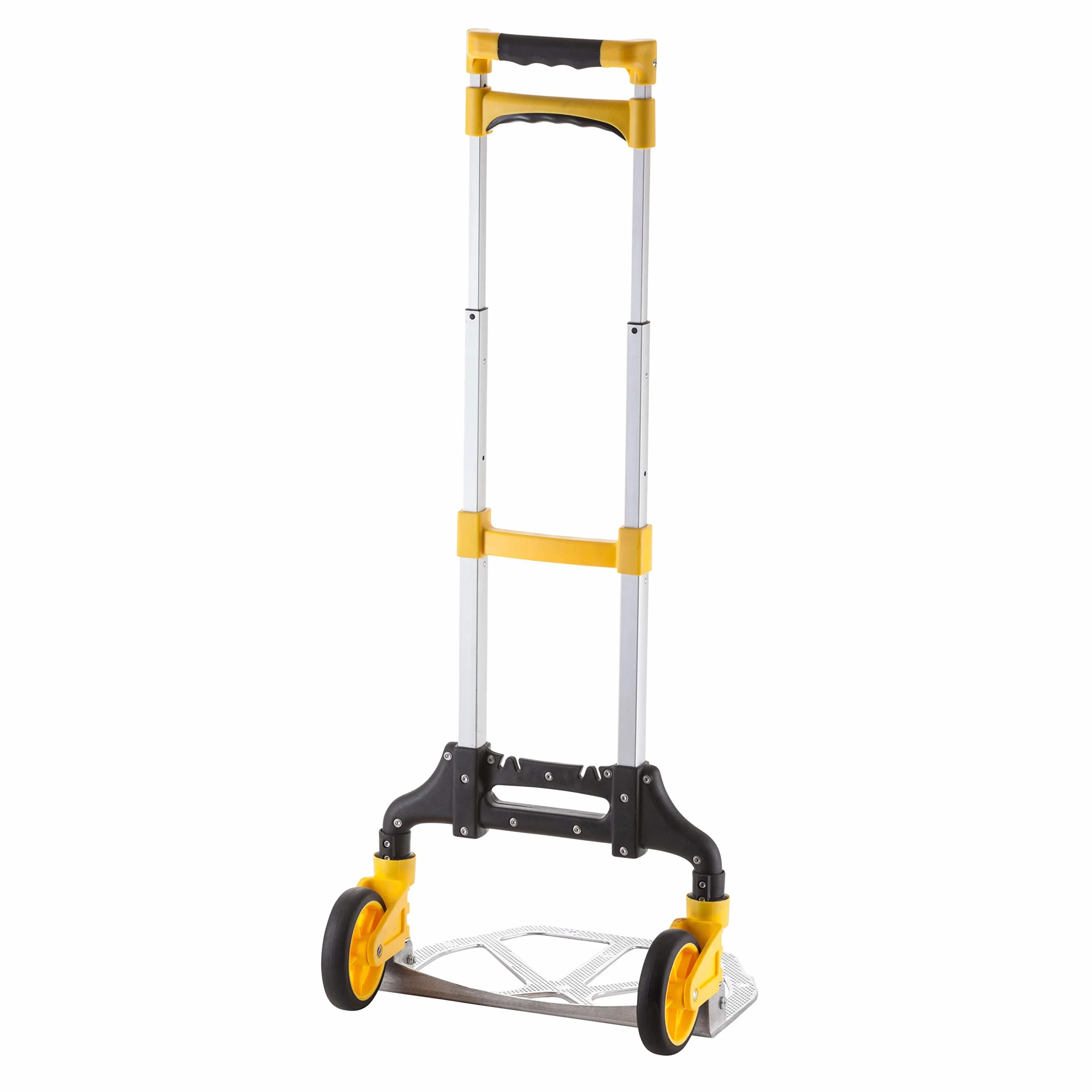STANLEY klappbare Sackkarre, Tragkraft 70Kg, SXWTD-FT516, Abmessungen Ladefläche 39x28cm, inklusive elastischem Spanngurt, platzsparend verstaubar, Anti-Rutsch Platte