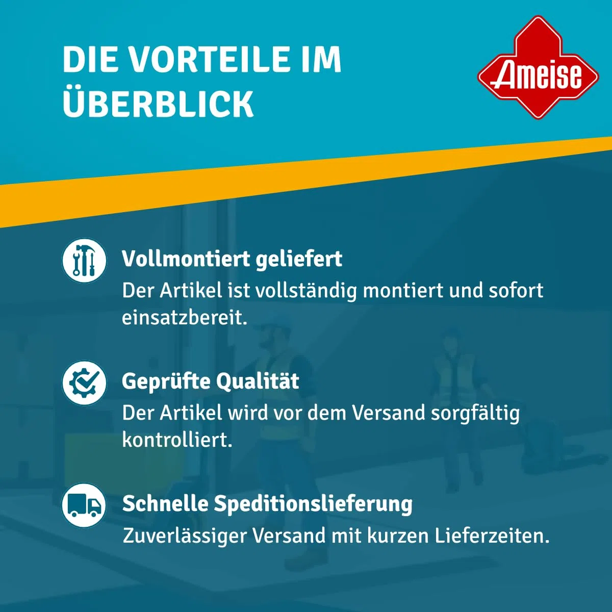 Ameise Hubwagen PTM lang | 3.500 kg Tragkraft | 2.000 mm Gabellänge | Lenkrad/Gabelrolle aus robustem Polyurethan | Tandem-Gabelrollen | Palettenhubwagen