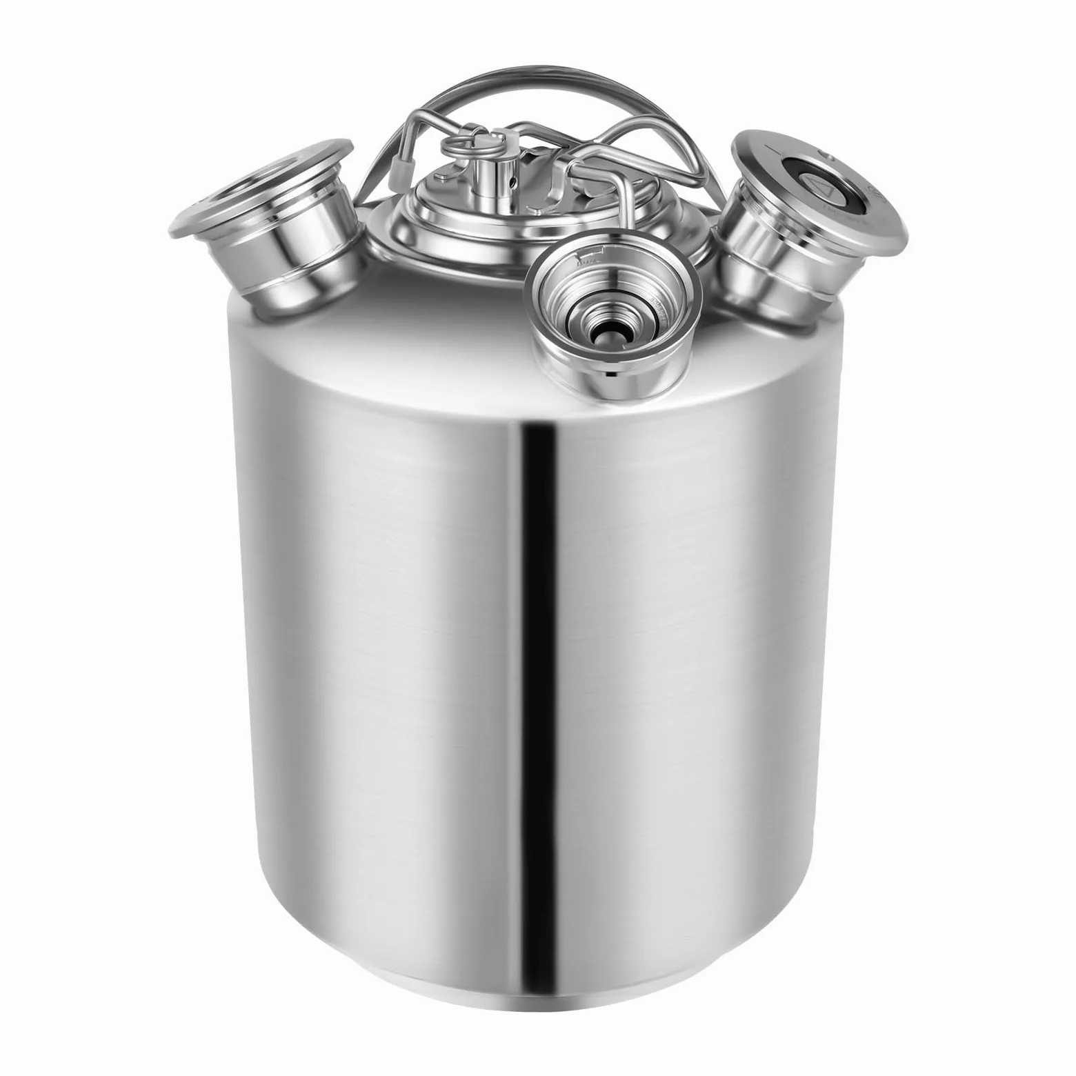 10-Liter-bierreinigungsfass, Multifunktionaler Bierreinigungsbehälter, 3-Kopf-bierleitungsreiniger Aus Edelstahl, Für Alle Arten Von Reinigungsmaschinen