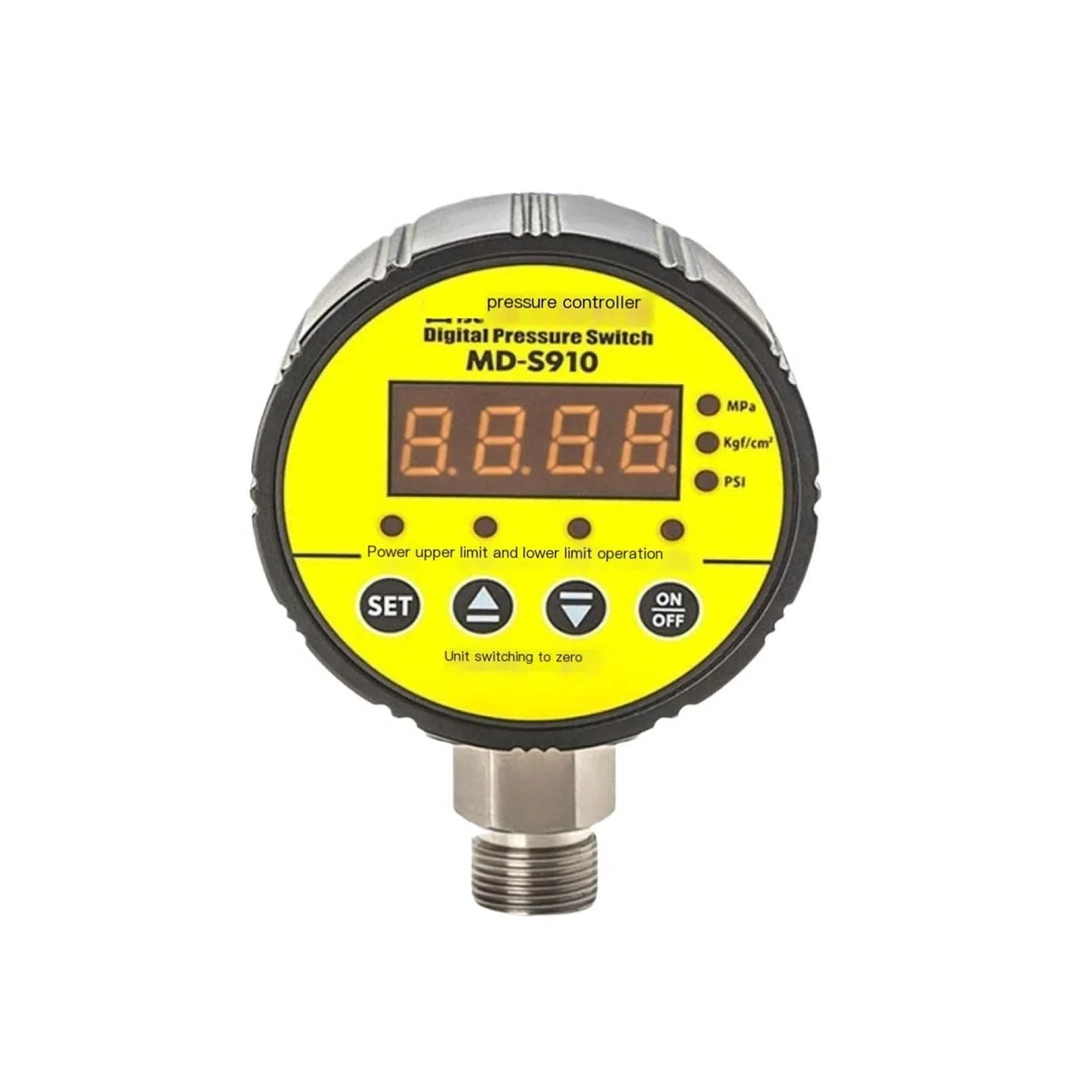 Digitaler Manometerschalter, Druckregler MD-S910, hydraulisches Vakuum-Manometer aus Edelstahl(0-1Mpa-M20-1.5,DC24V)