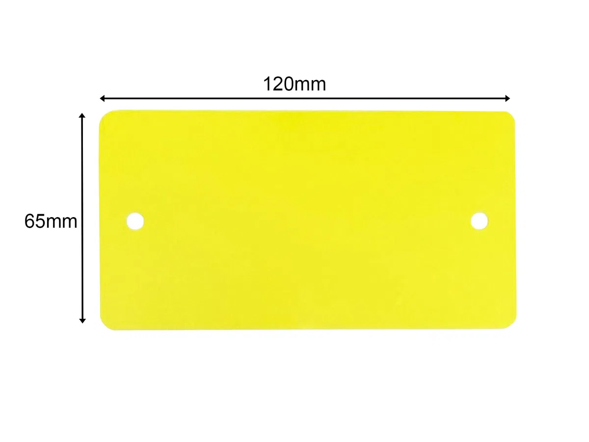 PVC-Etiketten Gelb | 120 mm x 65 mm | 1000 Stück | Strapazierfähige Beschriftungsetiketten für Lager, Logistik und Kennzeichnung