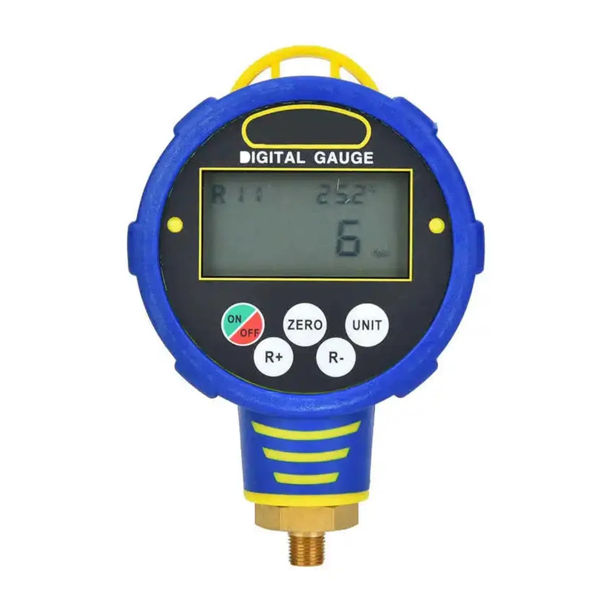 Druckregler, R32 Digitales Luftdruck-Inflator-Messrät, 1/8 Zoll NPT 10 MPa Tester, Inflationsüberwachung, 100 Bar, Klimaanla, Kältemittel-Werkzeug(Low pressure)