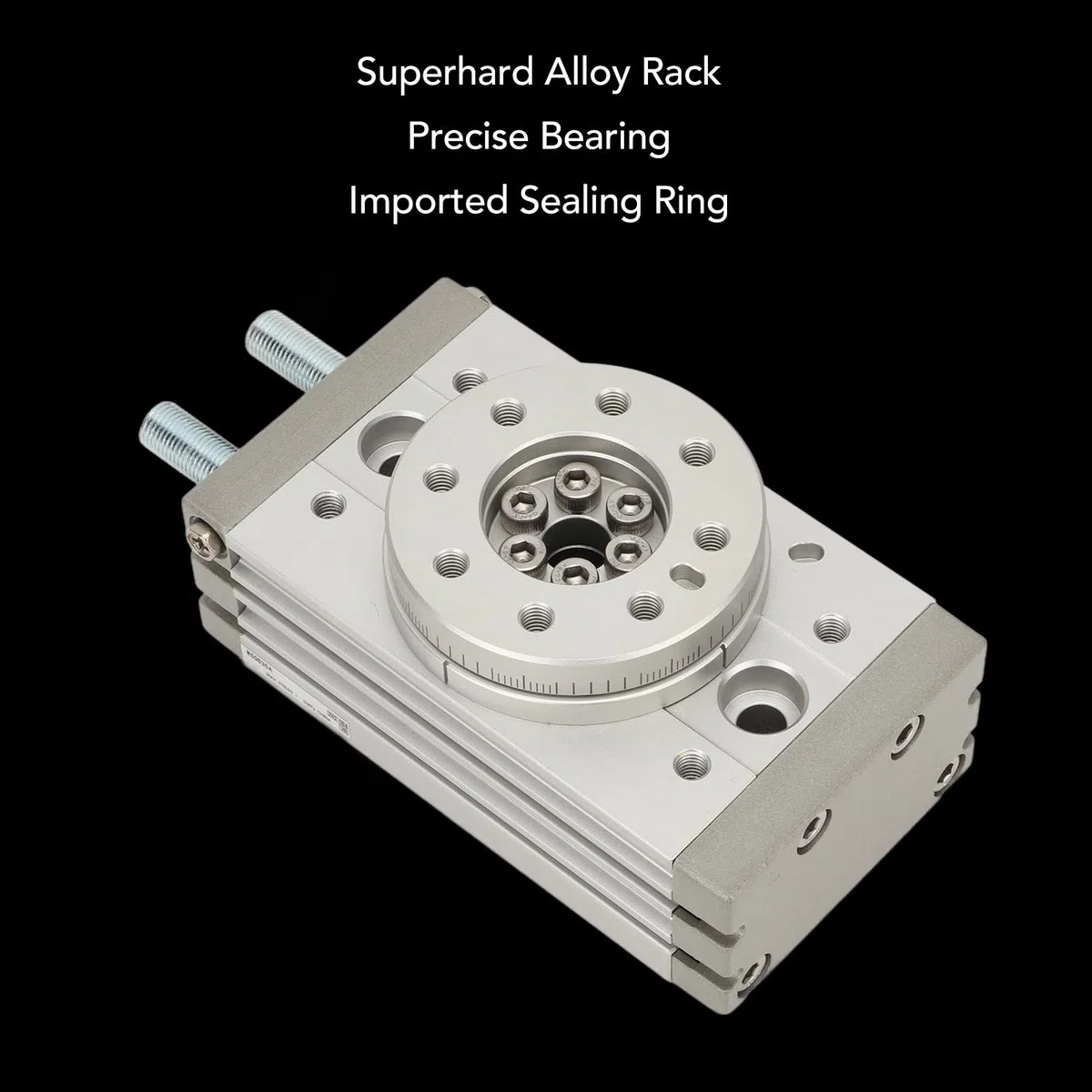 Rotations-Pneumatikzylinder, 0-190 Grad Verstellbare Aluminiumlegierung, Hochfeste, Wasserdichte Rotationszylinder-Pneumatikzylinder für die Industrie, Eingebauter Magnetring (MSQB-30A)
