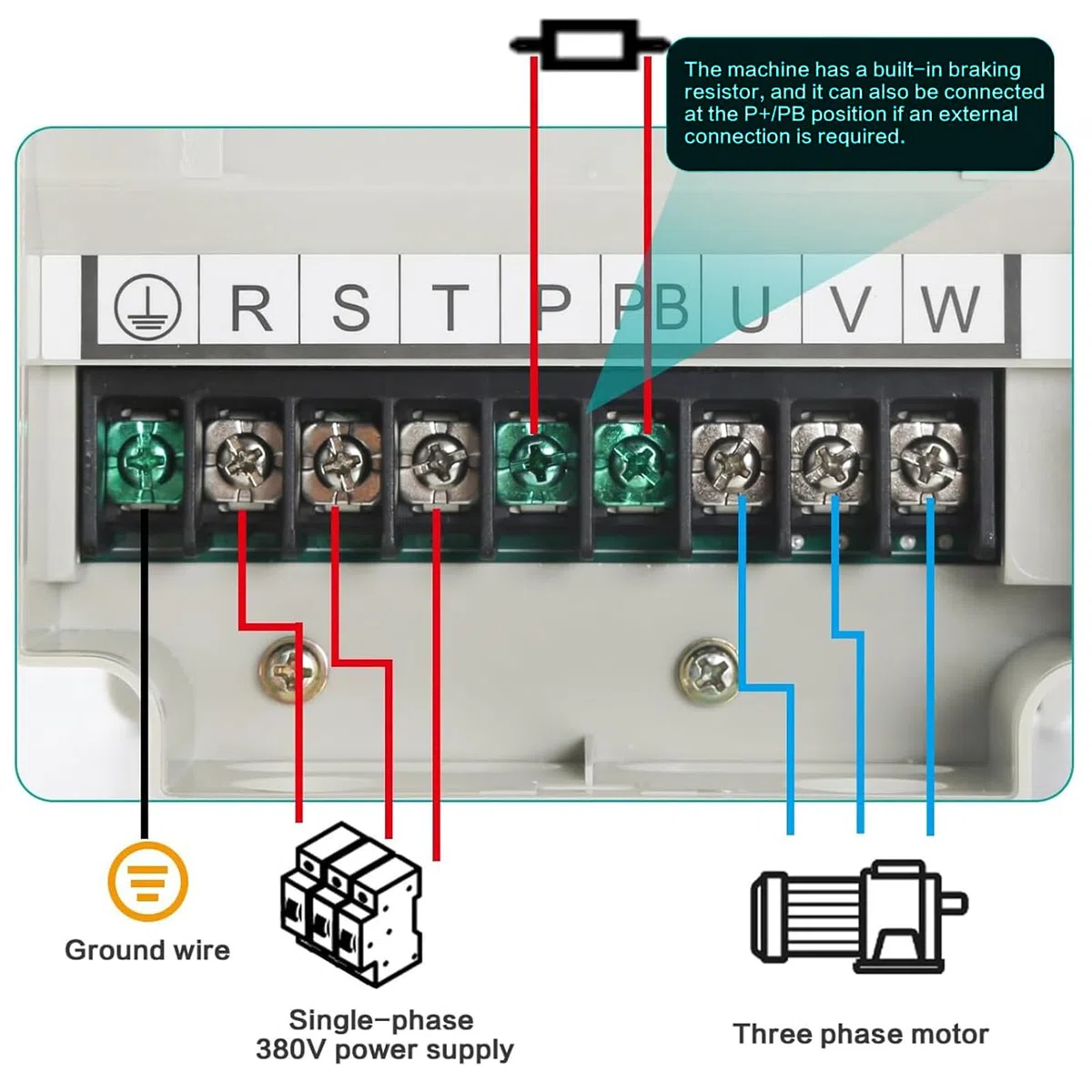 Frequenzumrichter mit 380V, 5,5kW Dreiphasige Motoren Dreiphasiger Eingang 380V Antriebe mit Variabler Geschwindigkeit Wechselrichter VFD Motordrehzahlregler