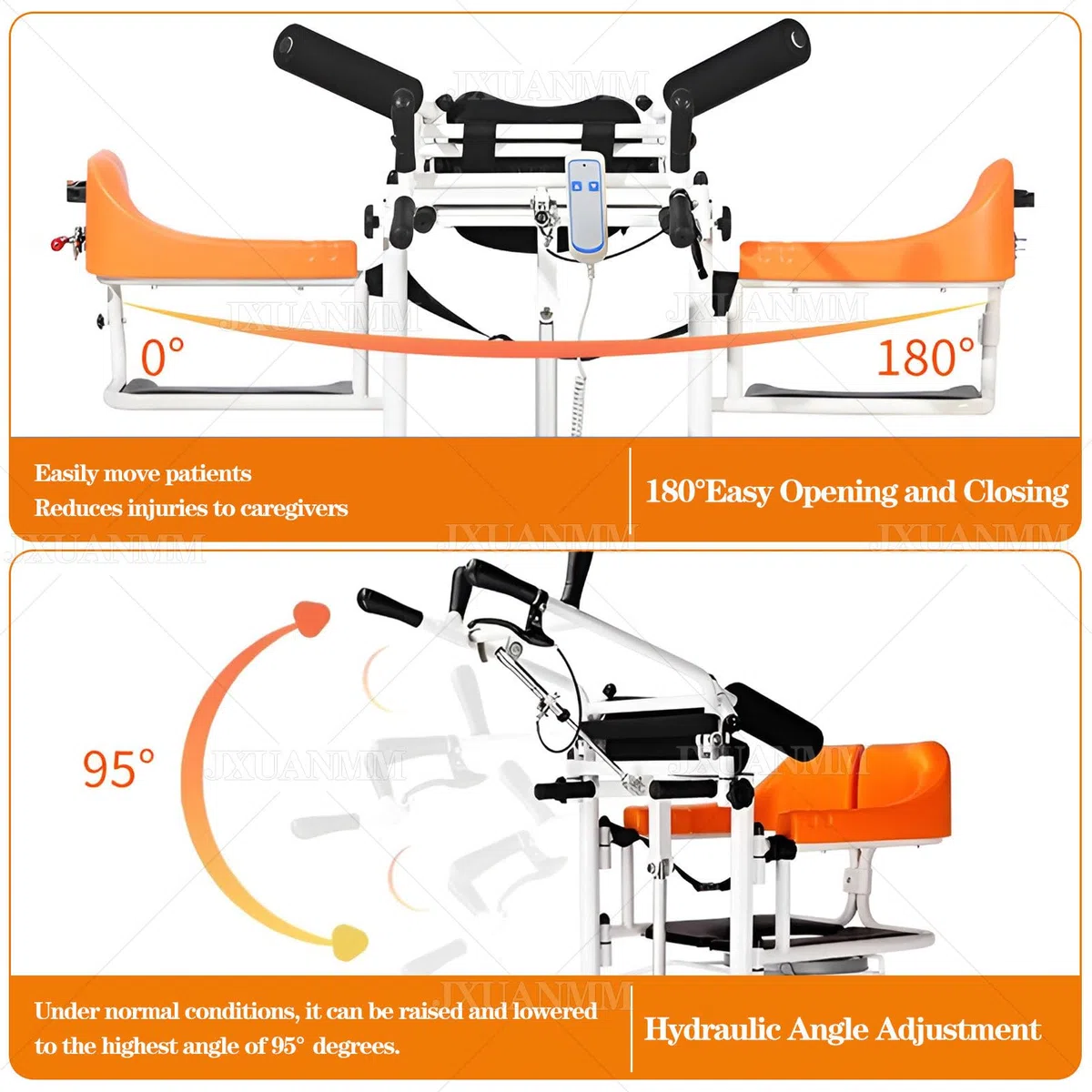 Hydraulischer Patienten-Hebestuhl, höhenverstellbar, Transfergerät für ältere Menschen, 200 kg Kapazität, Mobilitätshilfe