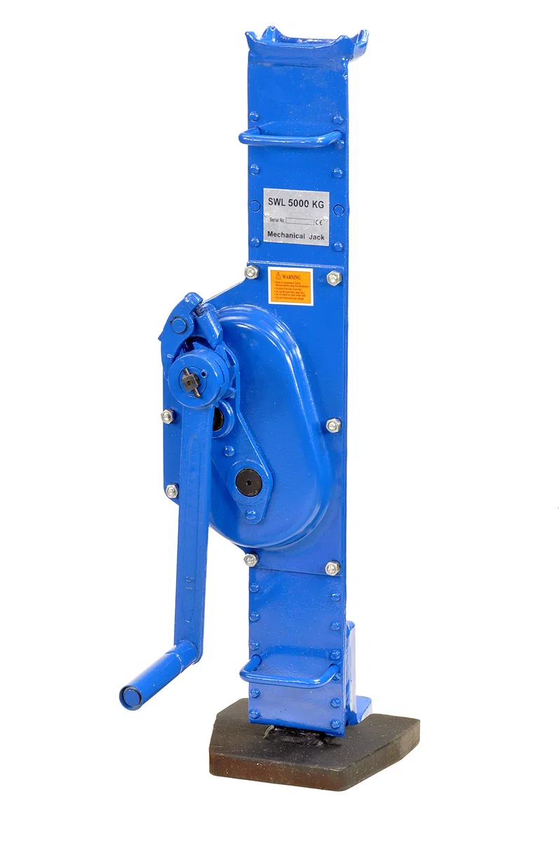 Stahlwinde 5t Stockwinde mit Ratschen-Kurbel Fußhöhe 30 mm Low Steel Jack Handwinde Winde 5000kg