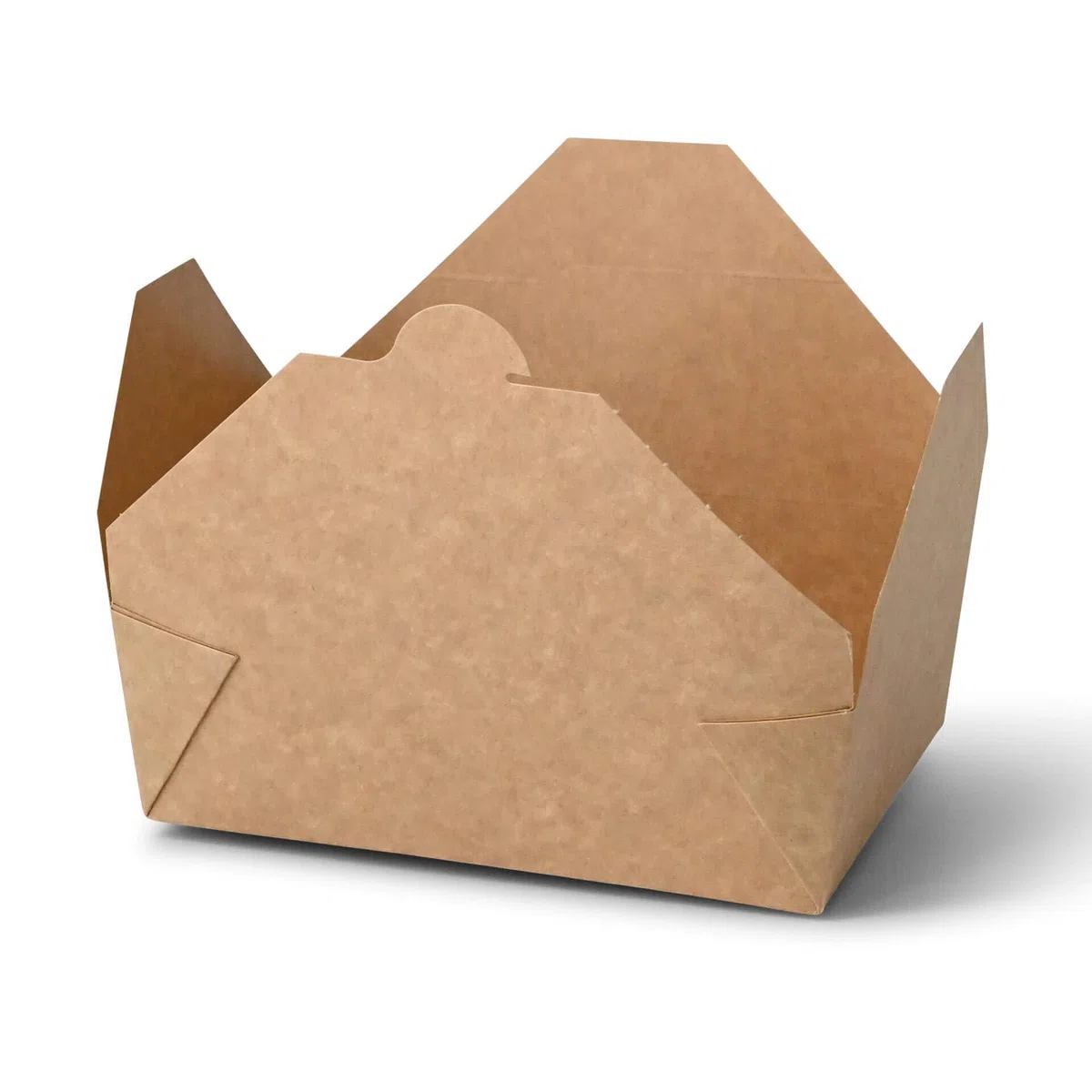 BIOZOYG Speise Box Take Away I Bio Speisebox mit Faltdeckel 1500 ml I Pappschachtel rechteckig I braune Kraftkarton Schachtel kompostierbar I Einweg To Go Boxen 180 Stück