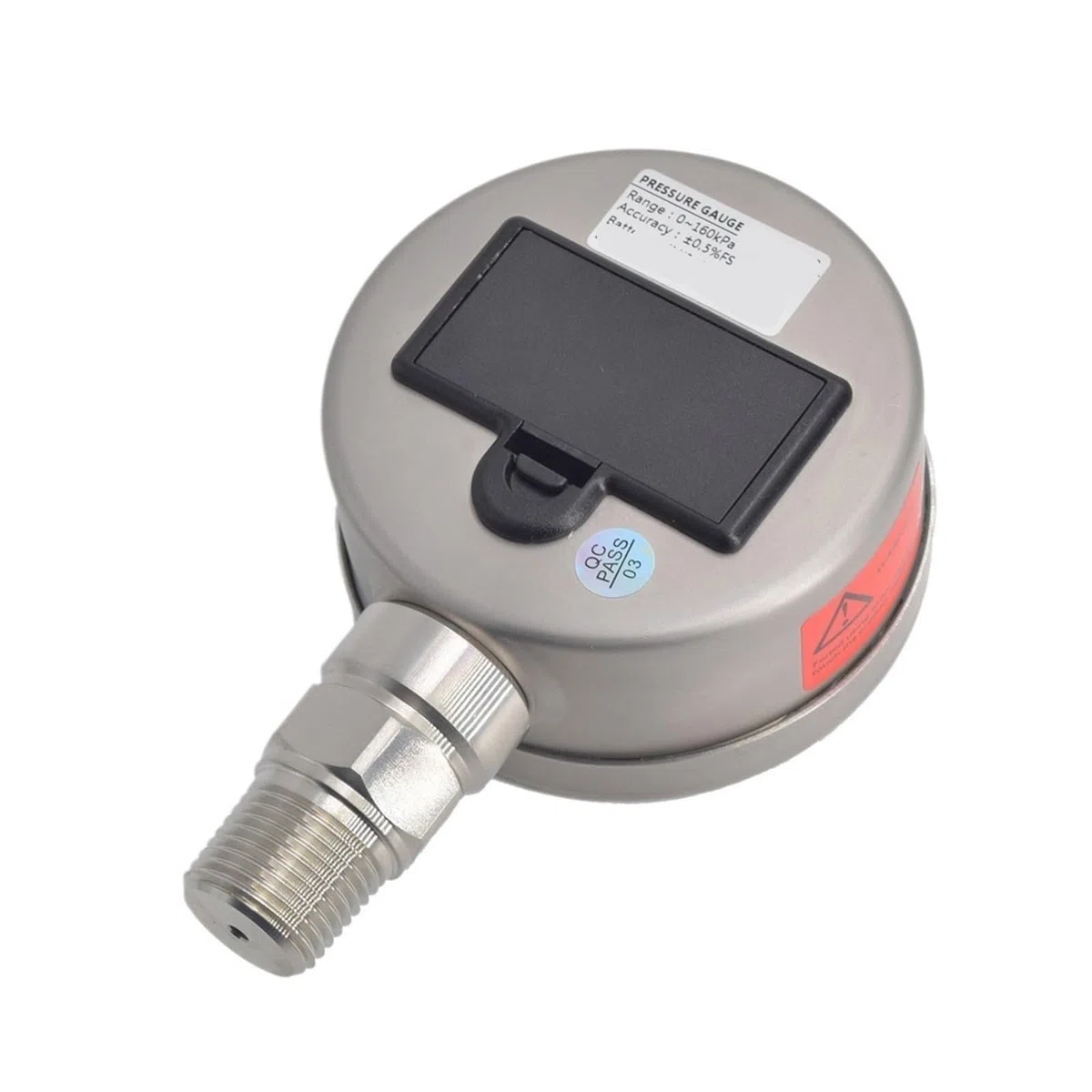 Digitales Manometer mit hoher Präzision, DR3710 80 mm Membran-Manometer, Flüssigkeitsmanometer mit Temperatur(0-250KPa)