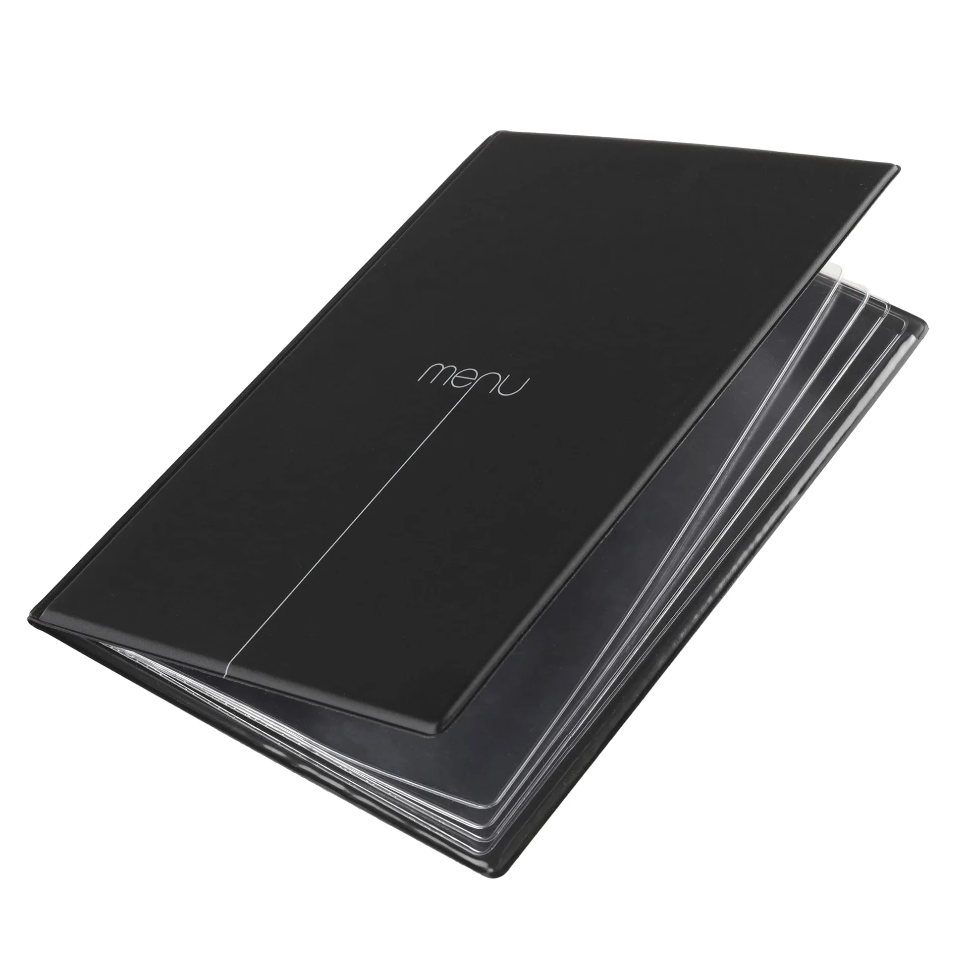 DAG STYLE Line Risto, Menü, speisekarten Restaurantbox 10 Stück, Format A4, PVC, Made in Italy, Plastiktüten, Schwarz