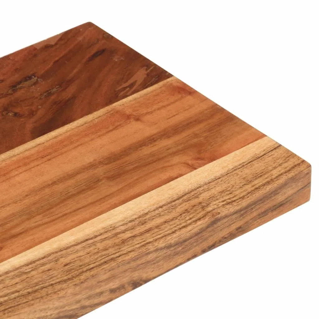 vidaXL Tischplatte, Holzplatte Rechteckig, Massivholzplatte für Bartisch Beistelltisch Esstisch, Ersatztischplatte, 50x20x2,5cm Massivholz Akazie