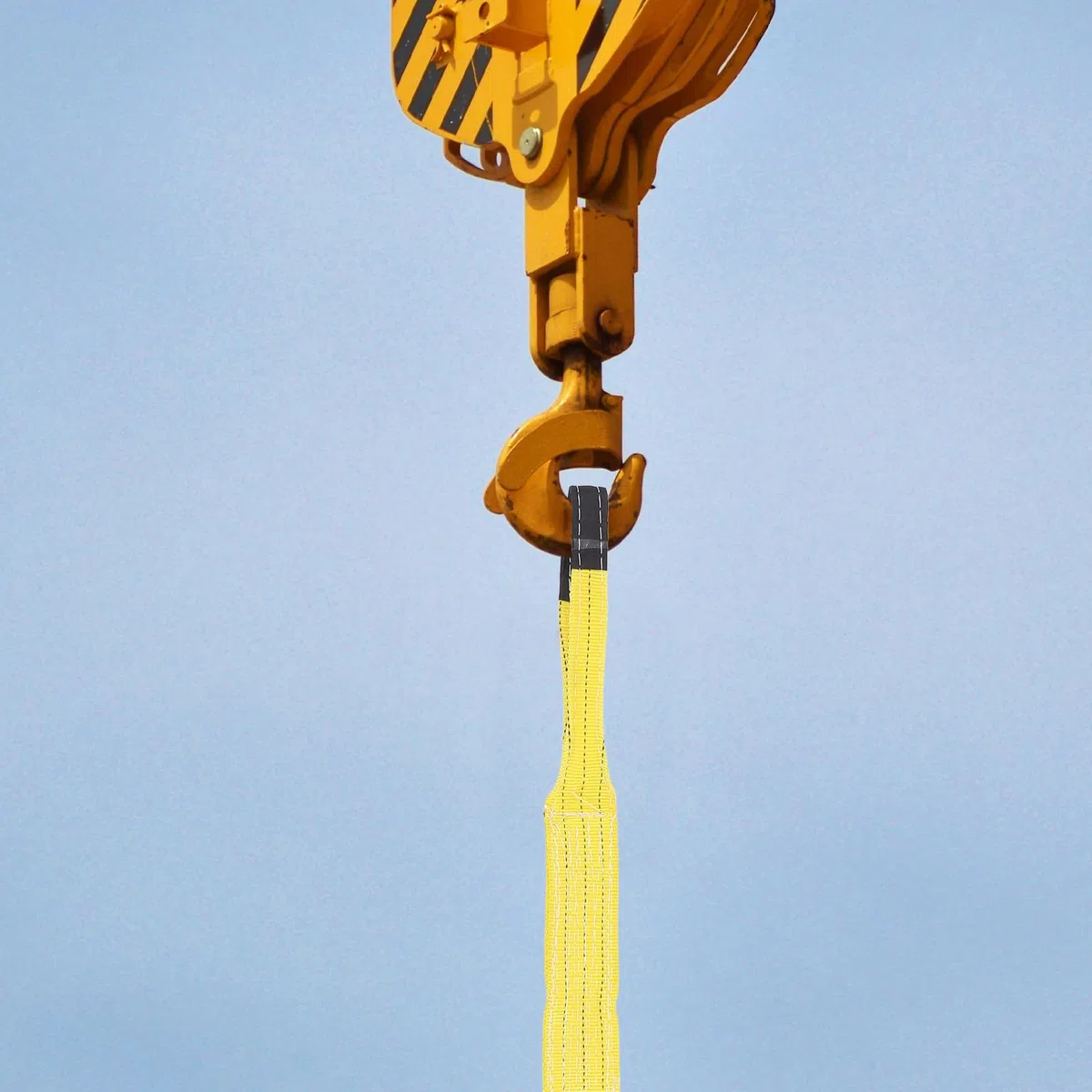 2 Stück Hebegurte aus Polyester 3t Tragkraft mit Flachen Ösen für Vertikales Heben Gelb Leicht und Robust für Schwere Lasten Beim Umzug