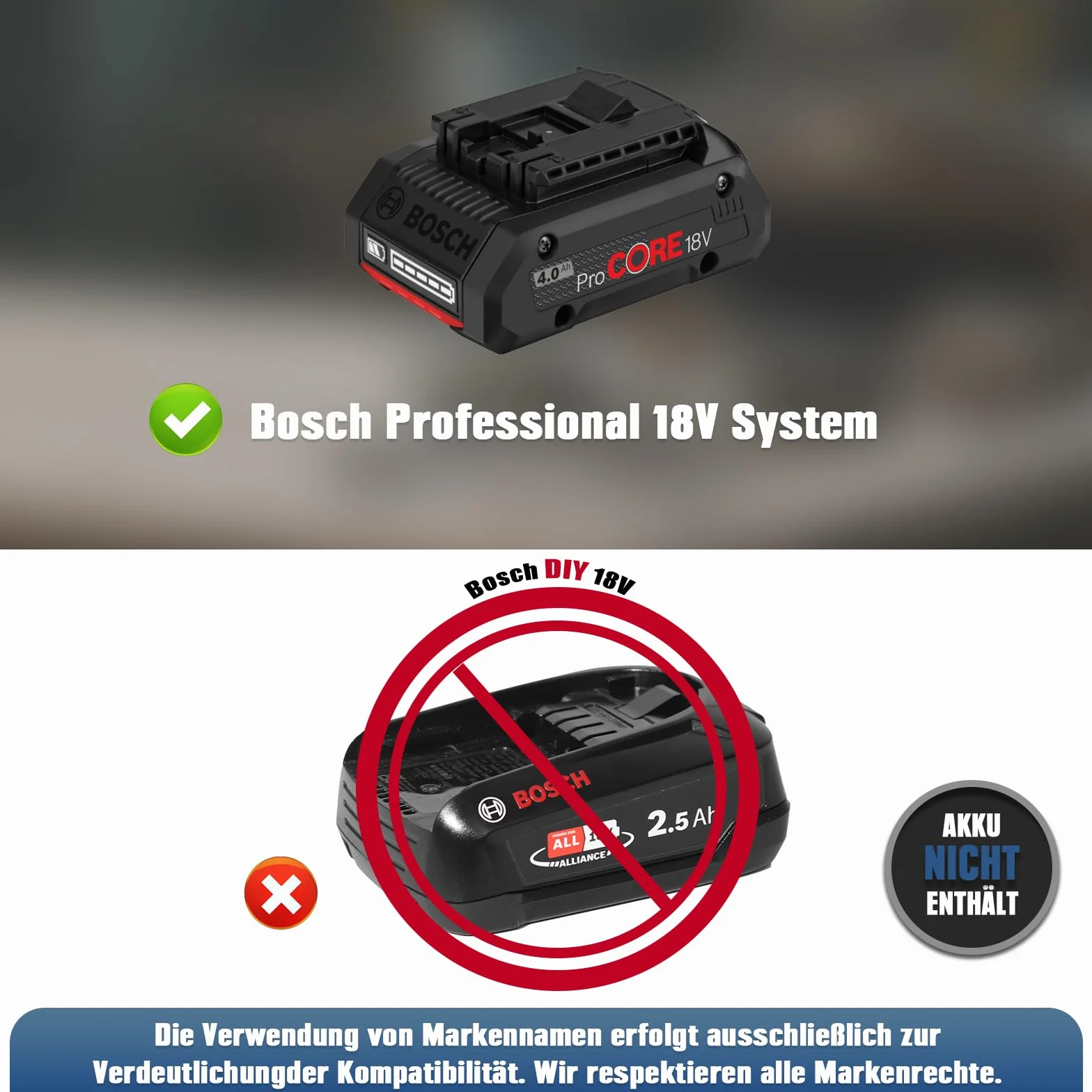 Mellif Akku Regenfasspumpe kompatibel mit Bosch professional 18V Akku, Wasserpumpe (Bürstenlos Motor, max. Fördermenge 2725 L/h,Förderhöhe 8 m,3-stufiger Durchfluss) für Regenwassertonne (Ohne Akku)