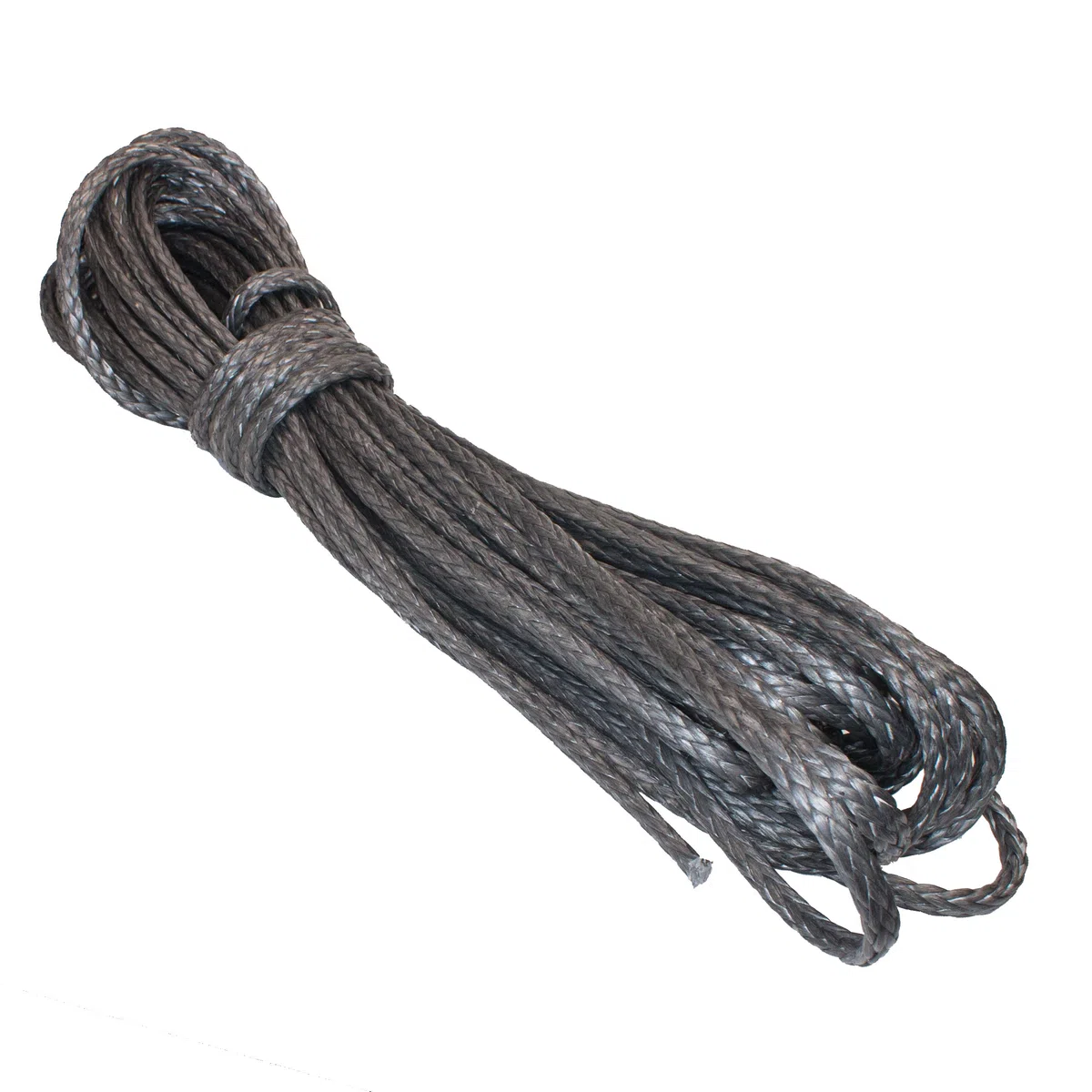 HTF - Dyneema Pro Tauwerk Seil 8mm - 30m, geflochten, Carbon grau