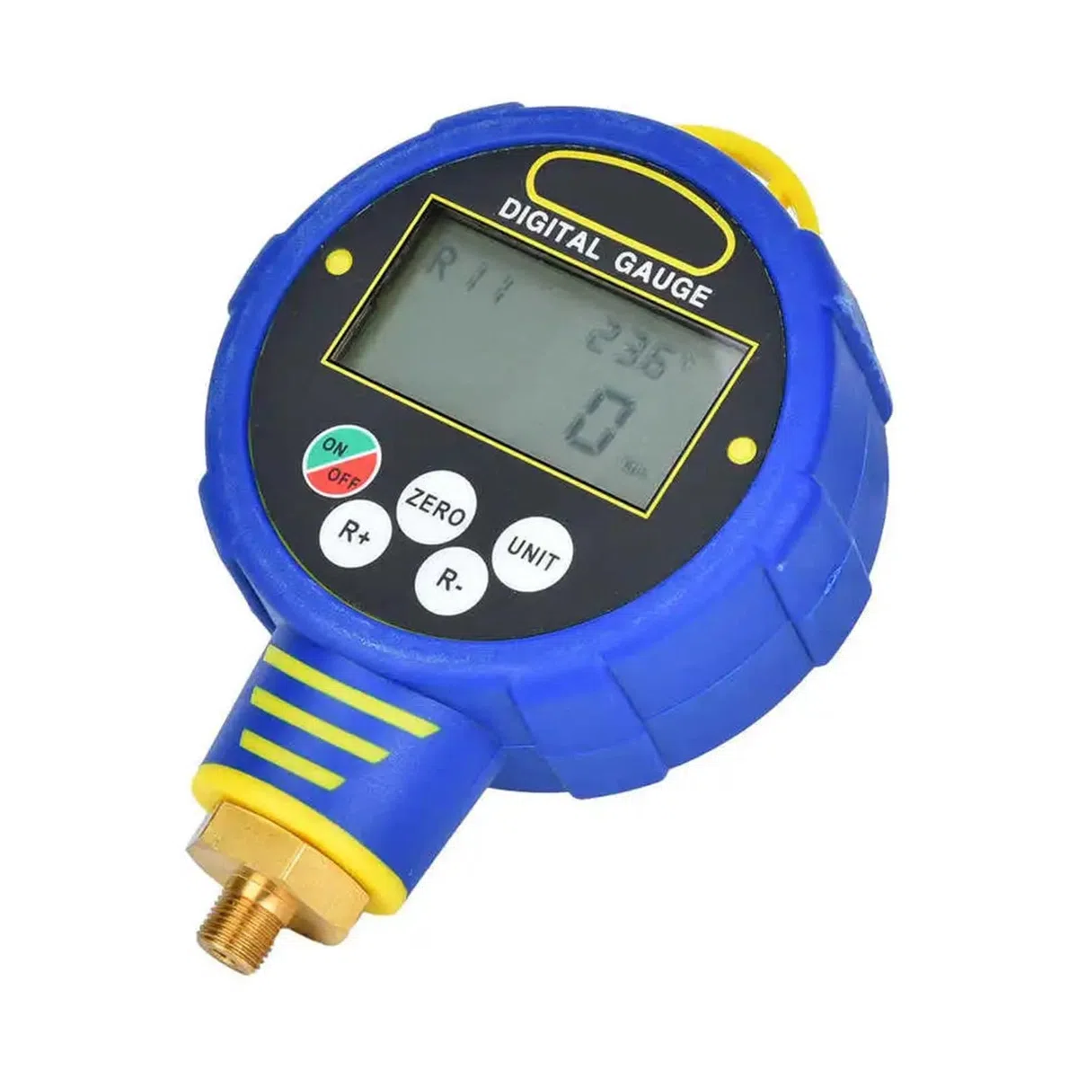 Druckregler, R32 Digitales Luftdruck-Inflator-Messrät, 1/8 Zoll NPT 10 MPa Tester, Inflationsüberwachung, 100 Bar, Klimaanla, Kältemittel-Werkzeug(Low pressure)