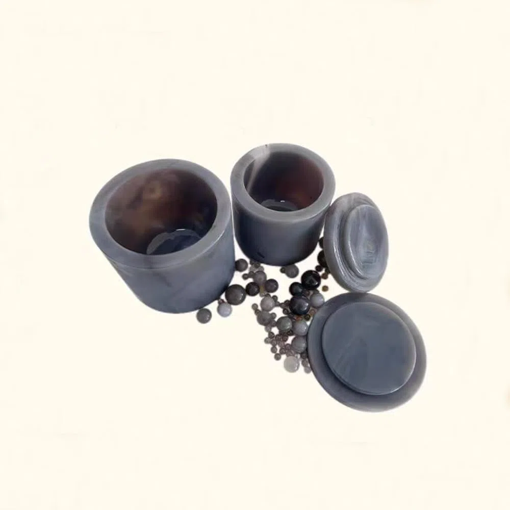 Tiancan Achat-Mahlgefäß for Planetenkugelmühle – hochreine und vibrationsbeständige Laborausrüstung(50mL)