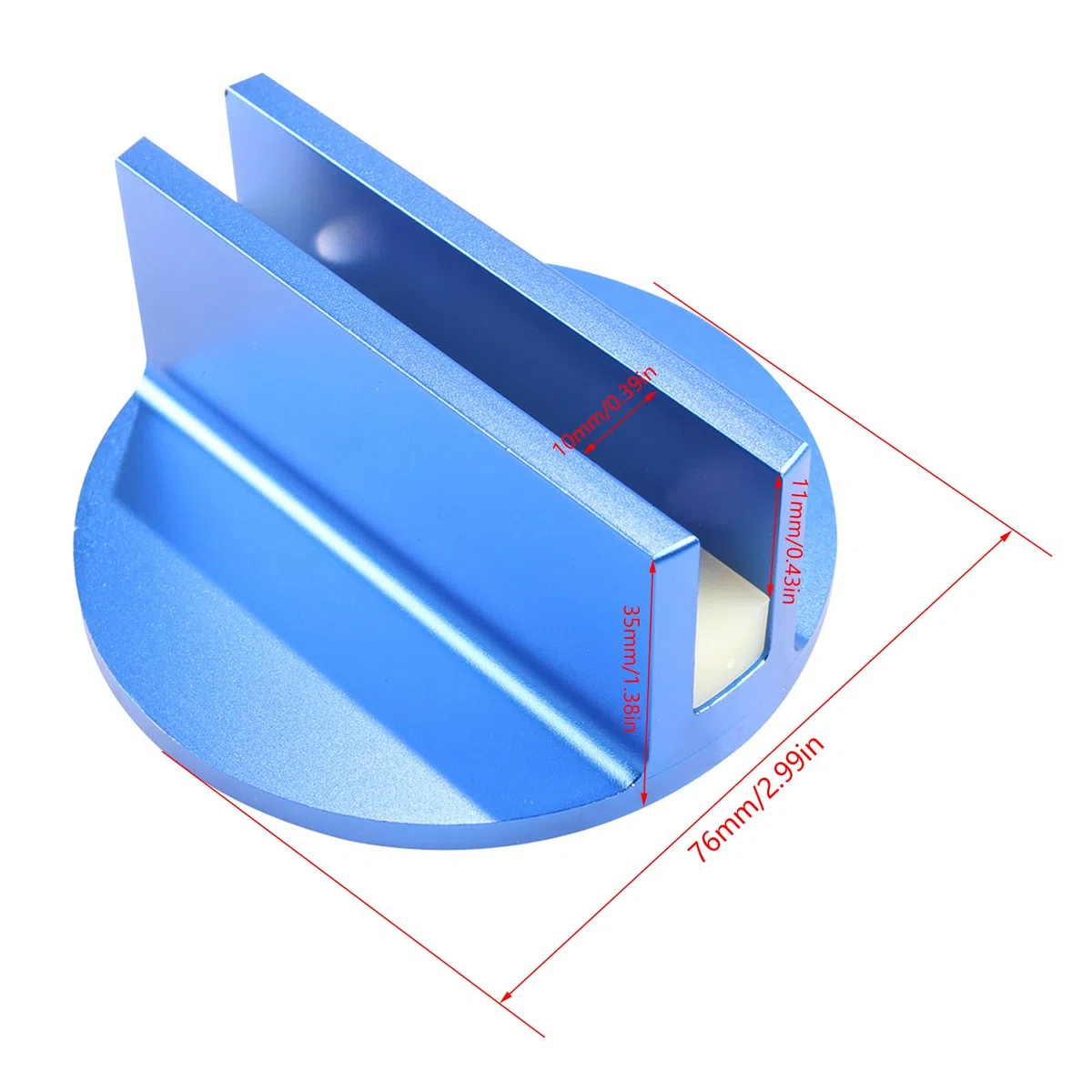 Auto Wagenheber Pad Adapter für Wagenheber Ständer, universell, magnetische Aluminium Schlitzrahmenschienen, Quetschschweißnähte, Protektoren, magnetisches Pad
