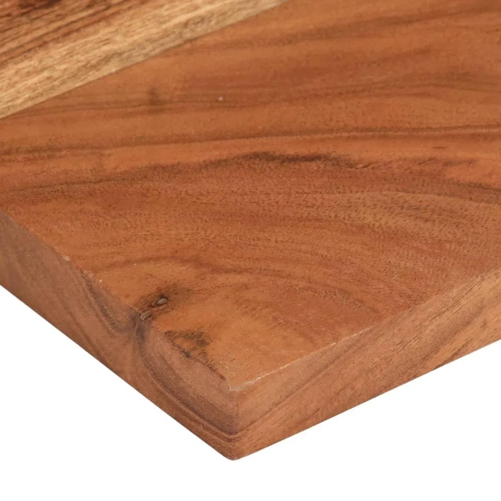 vidaXL Tischplatte, Holzplatte Rechteckig, Massivholzplatte für Bartisch Beistelltisch Esstisch, Ersatztischplatte, 50x20x2,5cm Massivholz Akazie