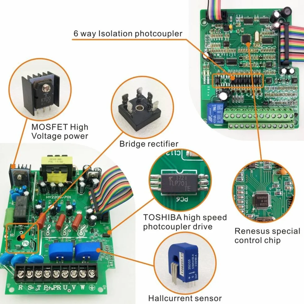 Frequenzumrichter (VFD),Computerized Numerical Control (CNC),der Motor Inverter Konverter,für Spindelmotor,Kontrolle der Geschwindigkeit,Huanyang HY –Serie (380V/1.5KW)