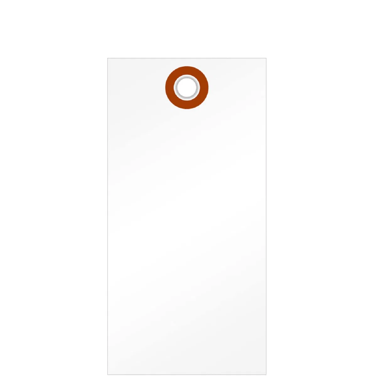 SmartSign 12,1 x 6 cm weiße Versandanhänger mit Metallöse (Größe 5), 7,5 mm HDPE-Kunststoff, beschreibbar, 1000 Stück (ohne Drähte)