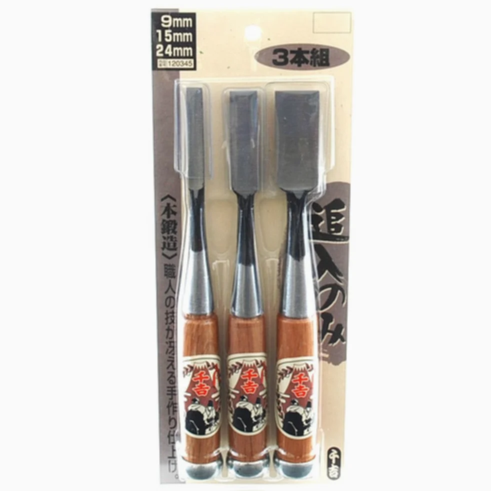 Senkichi Meißel-Set, 3-teilig (9, 15, 24 mm) (Japan Import)
