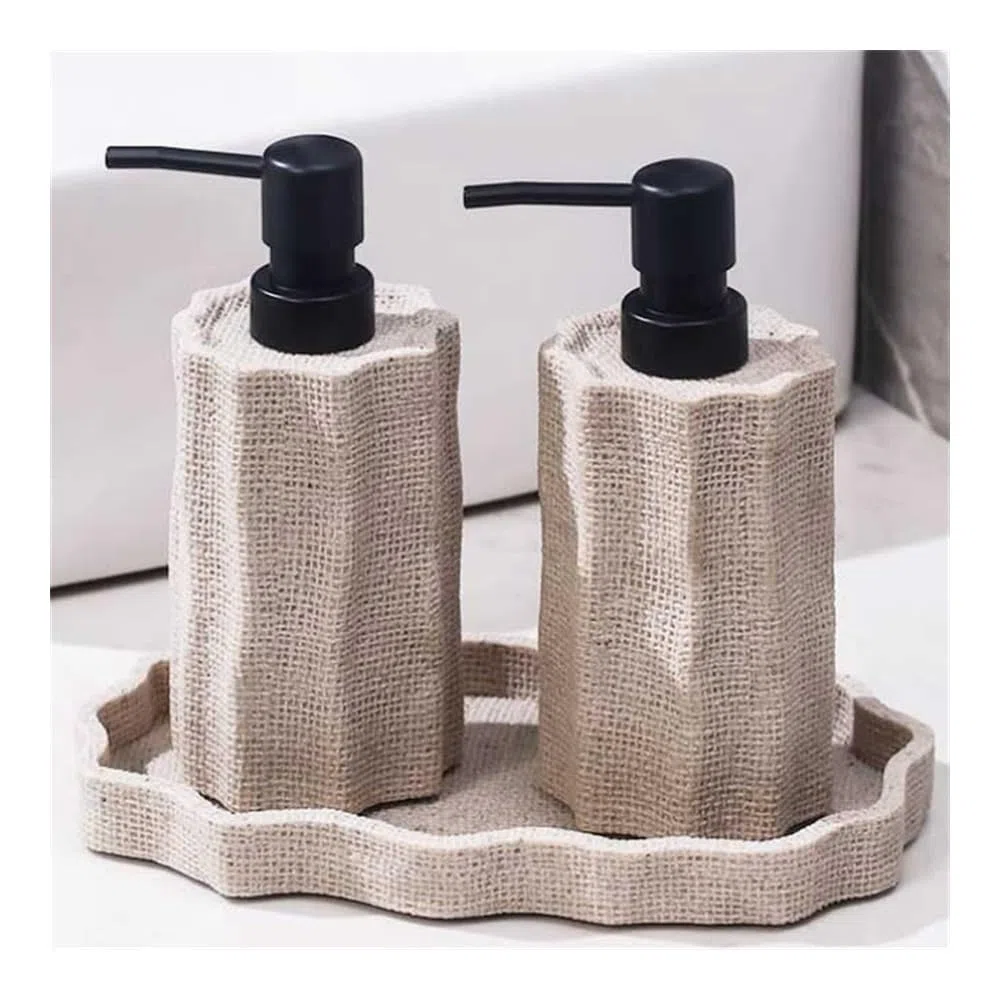 SoapDispenser 400 ml Haushaltsseifenspender für Küche und Bad zur Abgabe von Waschmittel, Handseife, Duschgel mit Pumpe, Seifenablage