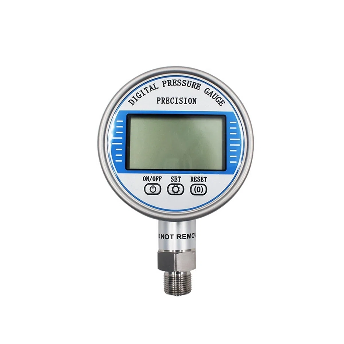 Druckregler, 5-stelliges 100-mm-LCD-Display, digitales Manometer, hochpräzises Psi-Bar-Mpa-Digital-Heizöl-Luft-Hydraulikdruckmessgerät(G1-2 thread,0-60Mpa)