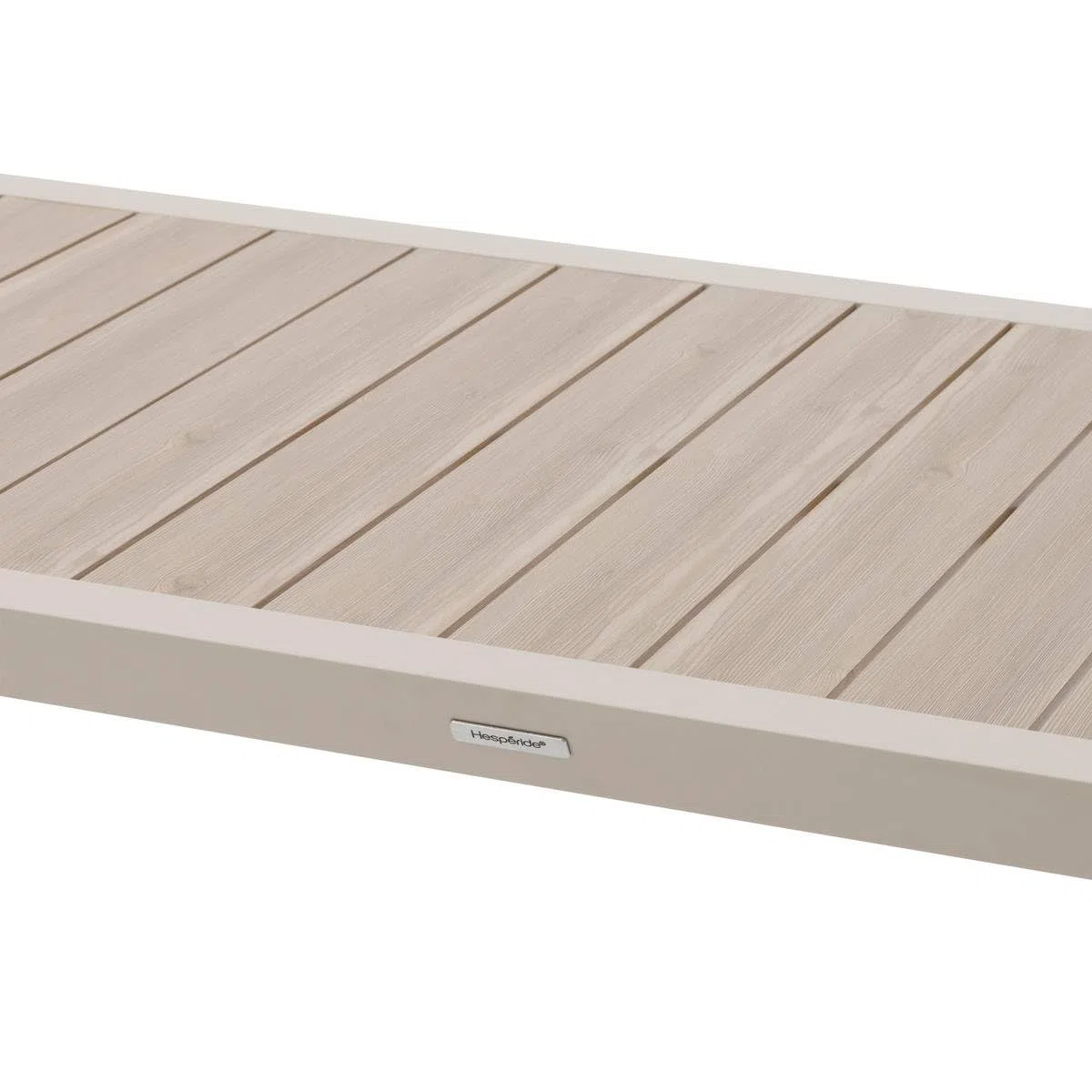Hespéride - Gartentisch Evasion holzoptik leinen & ton 6 plätze Lates aus Aluminium