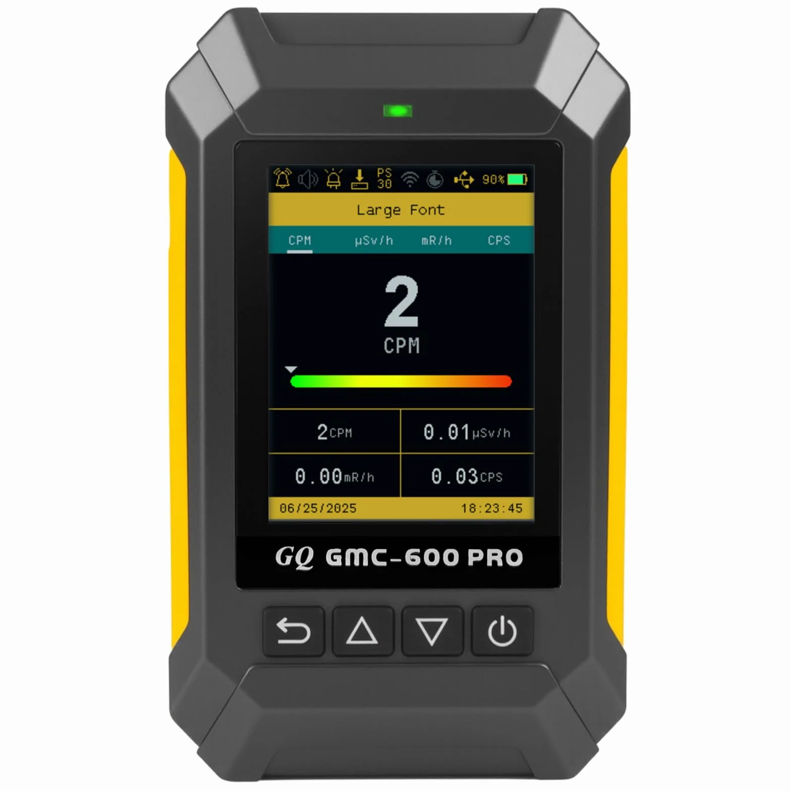 GQ GMC-600 PRO Geigerzähler, Nuklearstrahlungsdetektor, Dosimeter für Alpha, Beta, Gamma, Röntgenstrahlung, tragbarer Strahlungsmonitor mit Echtzeitdaten, globaler Datenfreigabe (GMC 600 PRO)