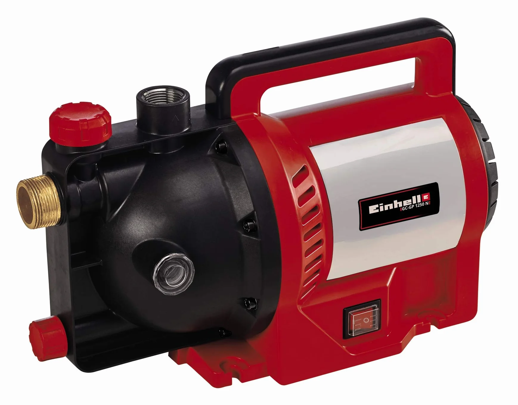 Einhell Gartenpumpe GC-GP 1250 N/1 (1.200 W, max. 5000 L/h, max. Förderhöhe 50 m, Wassereinfüllöffnung /-ablassschraube, inkl. 5-tlg. Zubehör-Set)