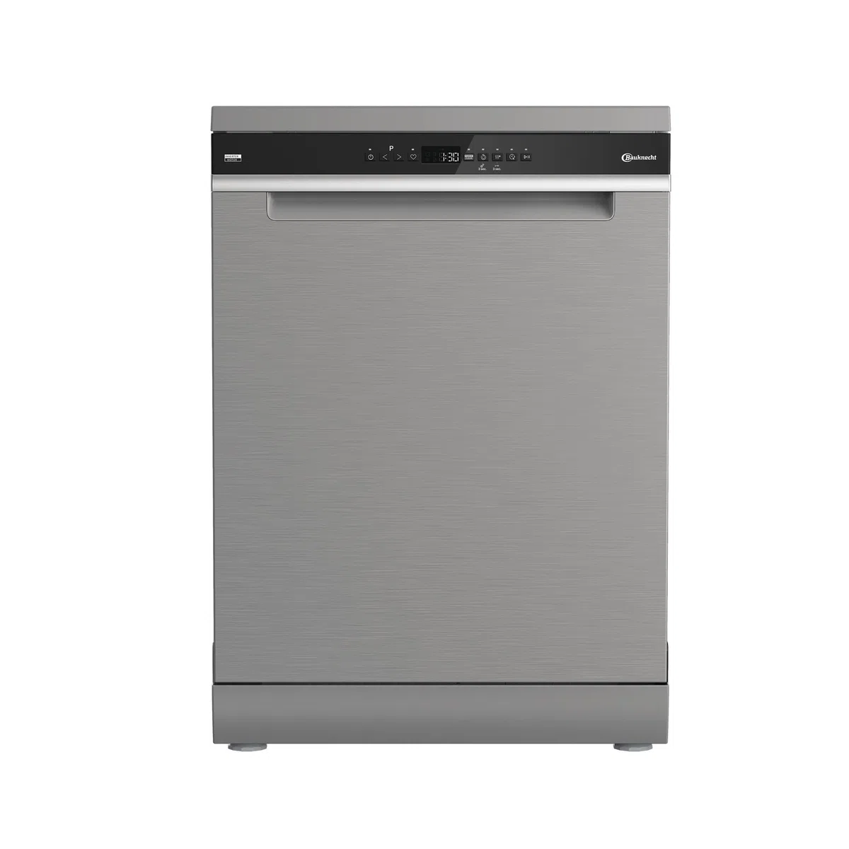 Bauknecht - BKO FBM Freistehender Geschirrspüler - 15 Maßgedecke - PowerClean Pro, NaturalDry, SpaceClean Schublade - Edelstahl-Optik - Energieeffizienzklasse B - 85 x 59 x 60 cm (HxBxT)