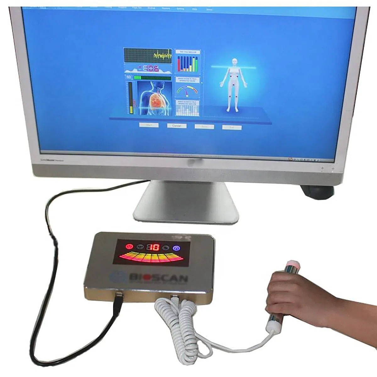 Ganzkörper-3D-Scan-Quantenanalysator für Gesundheitsanalyse, optimales Wohlbefinden, mehrsprachige Unterstützung, Windows-kompatibel