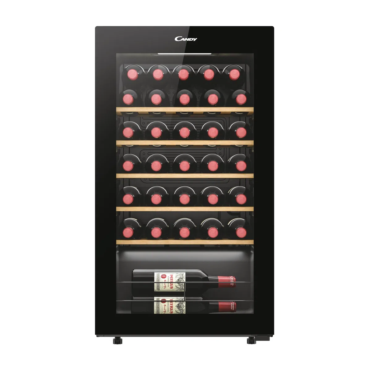 Candy CWC034 Weinkühlschrank für 34 Flaschen, Schwarz, Energieklasse G